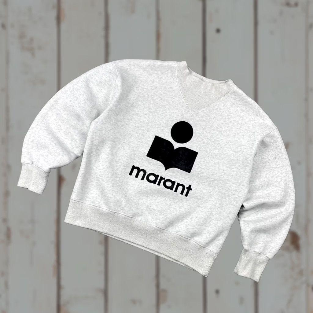 Isabel Marant VINTAGE Isabel Marant Etoile Sweatshirt Big Logo Women Size 36 Gray Size XS / US 0-2 / IT 36-38 - 1 Thumbnail