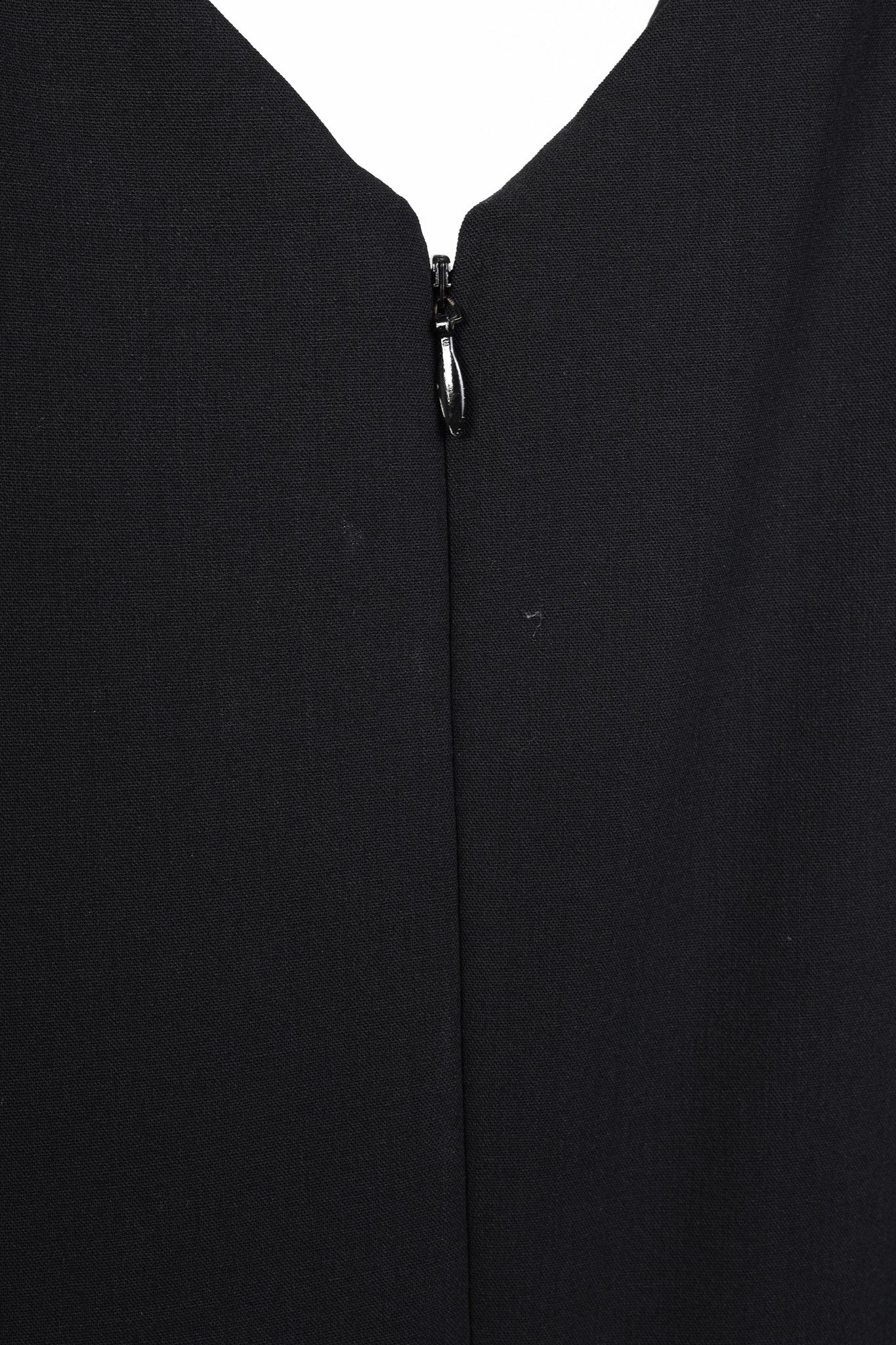 Donna Karan Donna Karan Black Drape Front Wool Dress Size M / US 6-8 / IT 42-44 - 8 Thumbnail