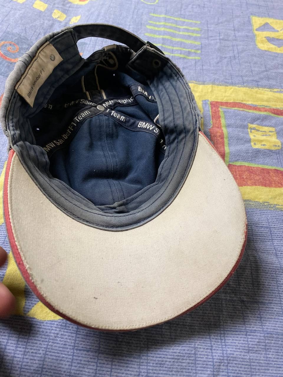 BMW BMW Sauber F1 Team Cap 2007 Vintage Formula 1 sun faded Size ONE SIZE - 9 Thumbnail