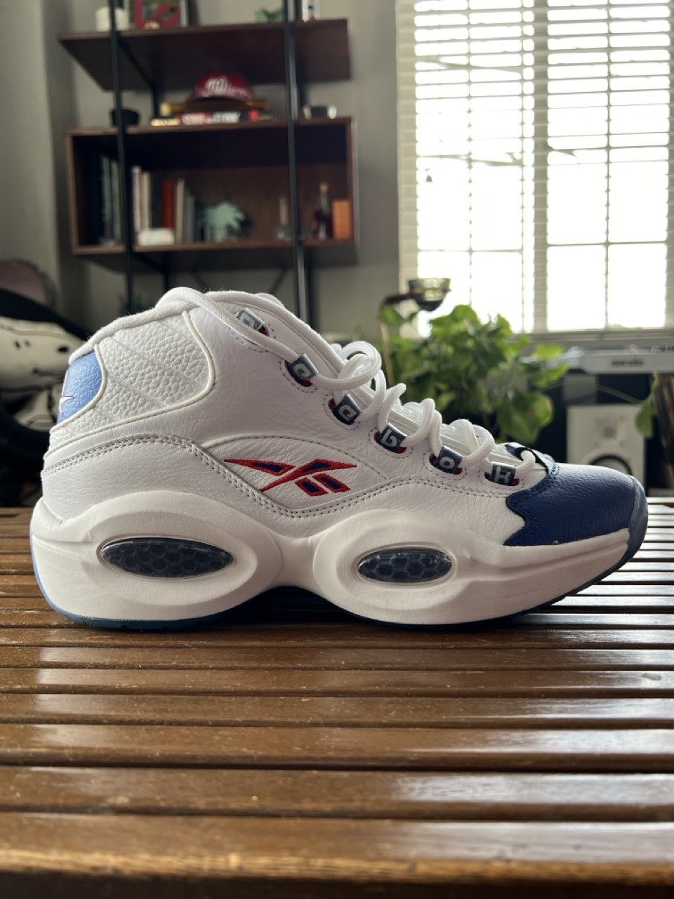 Reebok Reebok Iverson Question Mid Blue Toe Size US 9.5 / EU 42-43 - 4 Thumbnail