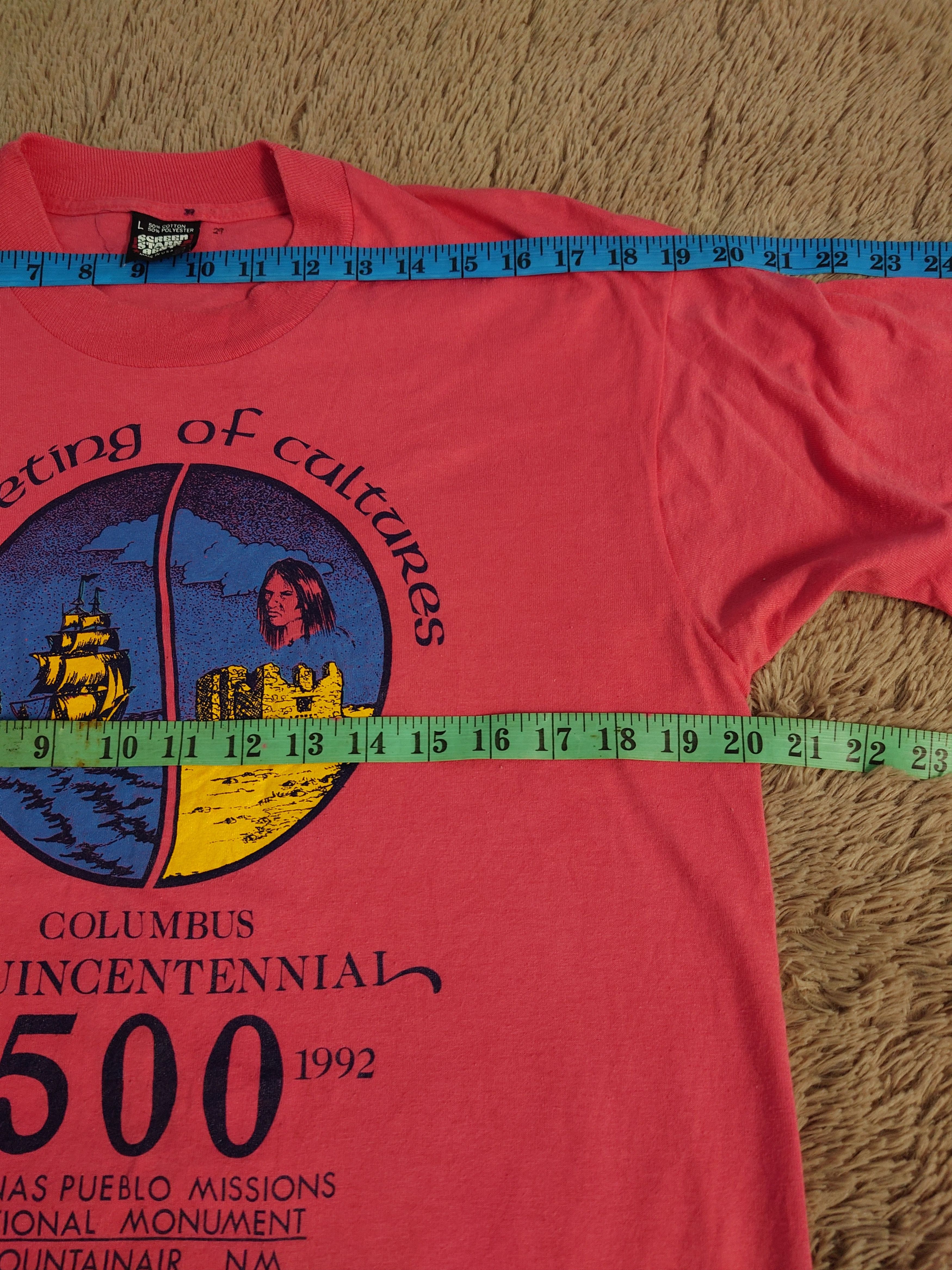 Vintage Vintage 90s Screen Stars Best 50/50 COLUMBUS QUINCENTENNIAL Size US L / EU 52-54 / 3 - 8 Thumbnail