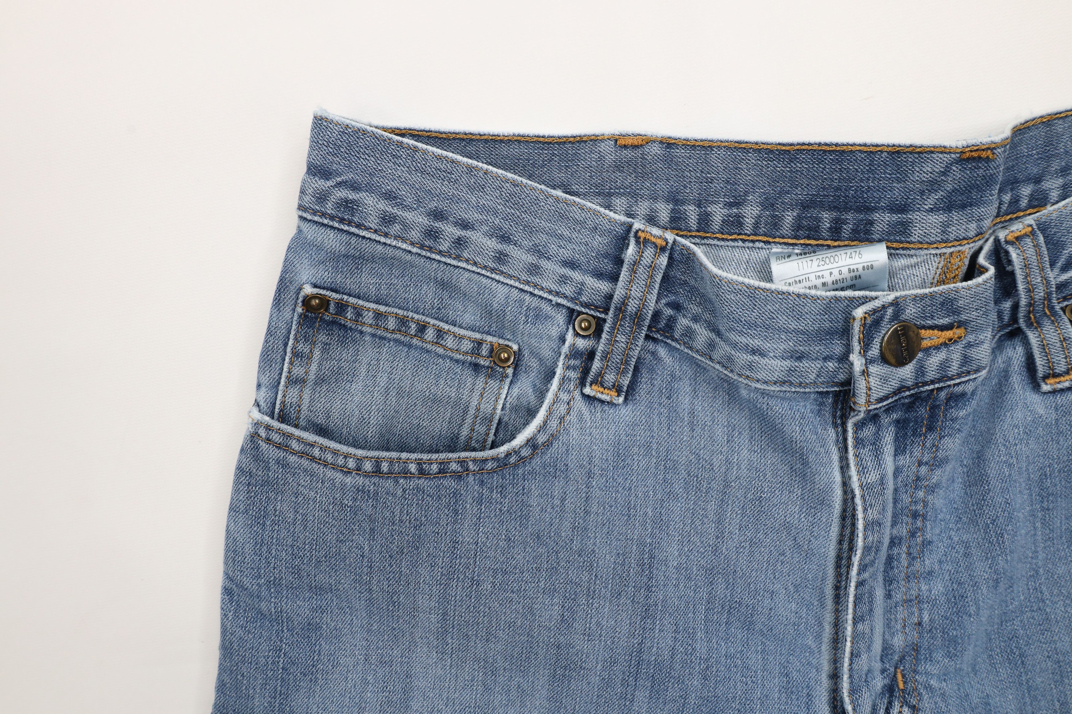 Carhartt × Vintage Vintage Y2K Carhartt Spell Out Relaxed Fit Denim Jeans Blue Size US 36 / EU 52 - 11 Thumbnail