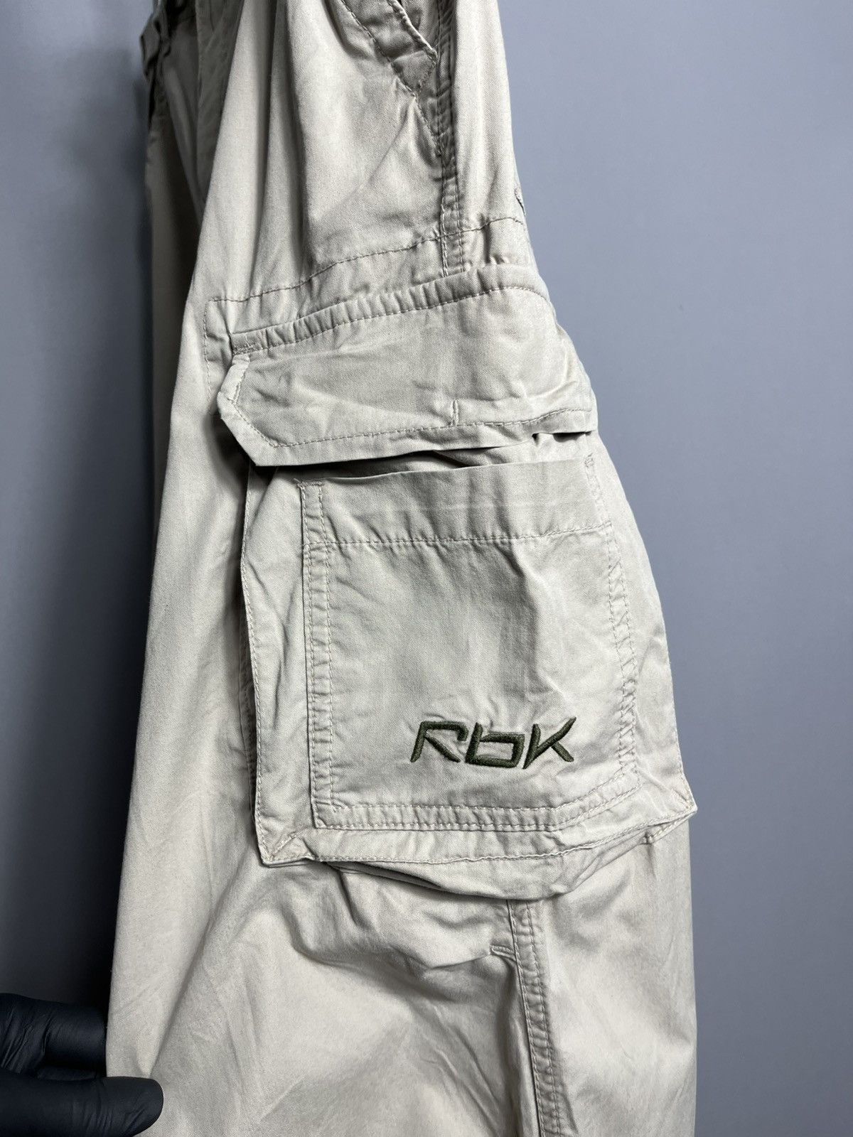 Reebok × Vintage Reebok military cargo pants men’s tactical beige cotton Size US 32 / EU 48 - 6 Thumbnail