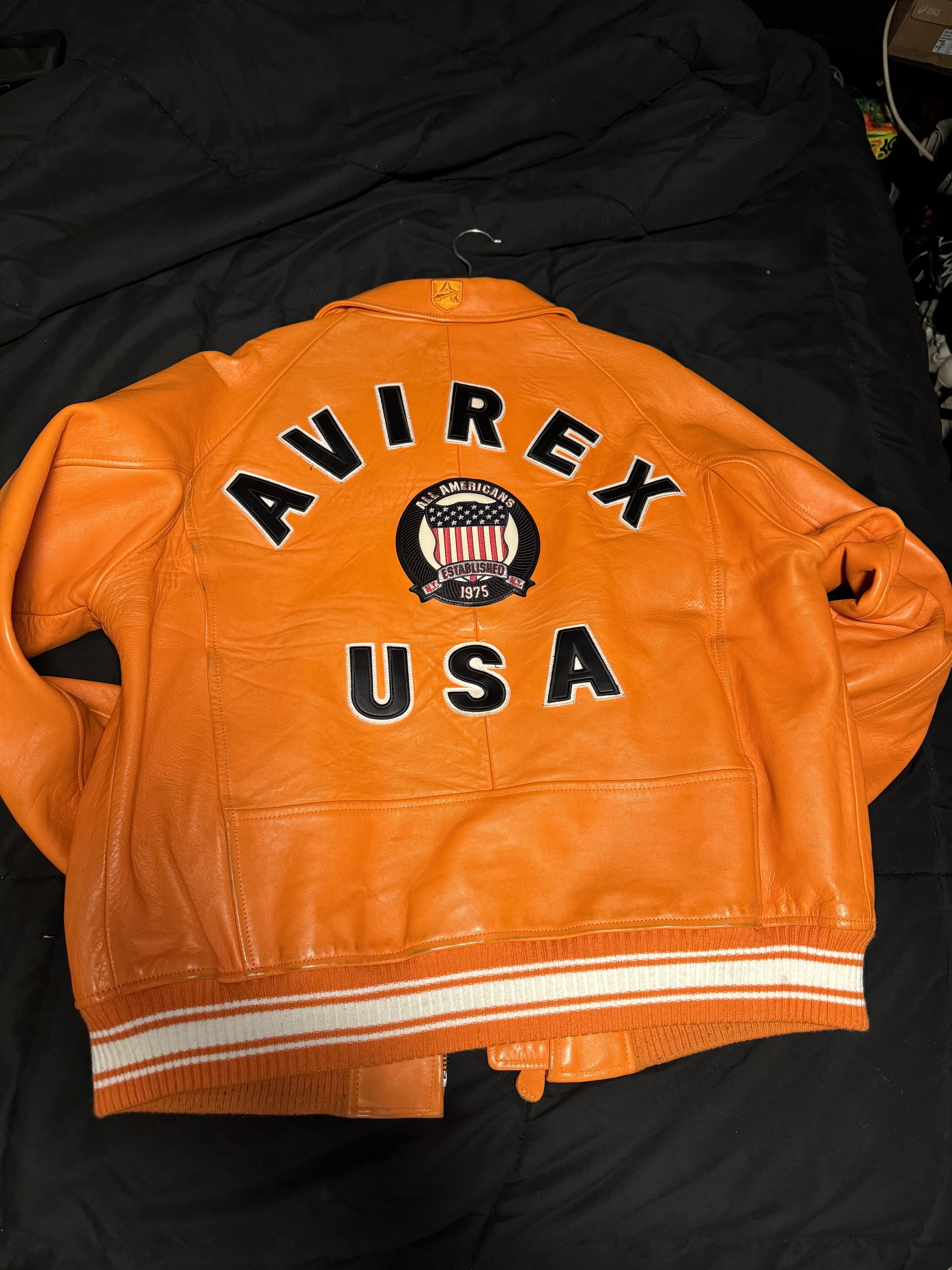 Avirex - Avirex men’s icon jacket leather Size US L / EU 52-54 / 3 - 2 Thumbnail