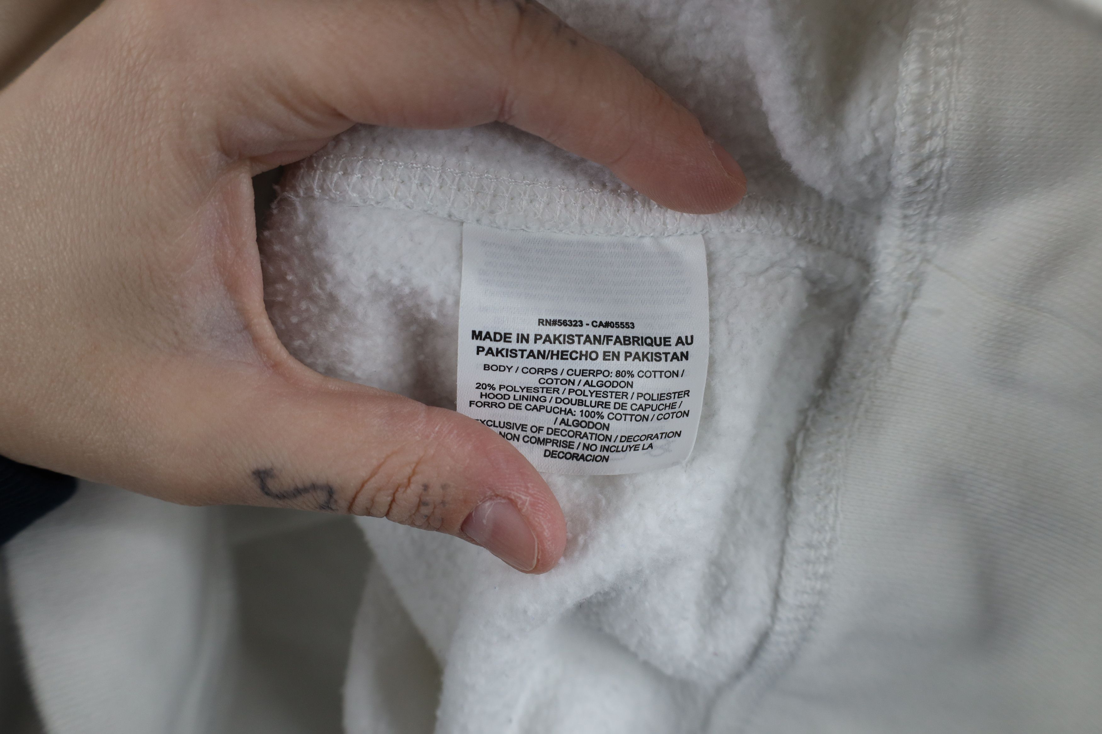 Nike × Vintage Vintage Nike Scott Mini Swoosh Hoodie Sweatshirt White Size US XL / EU 56 / 4 - 10 Thumbnail