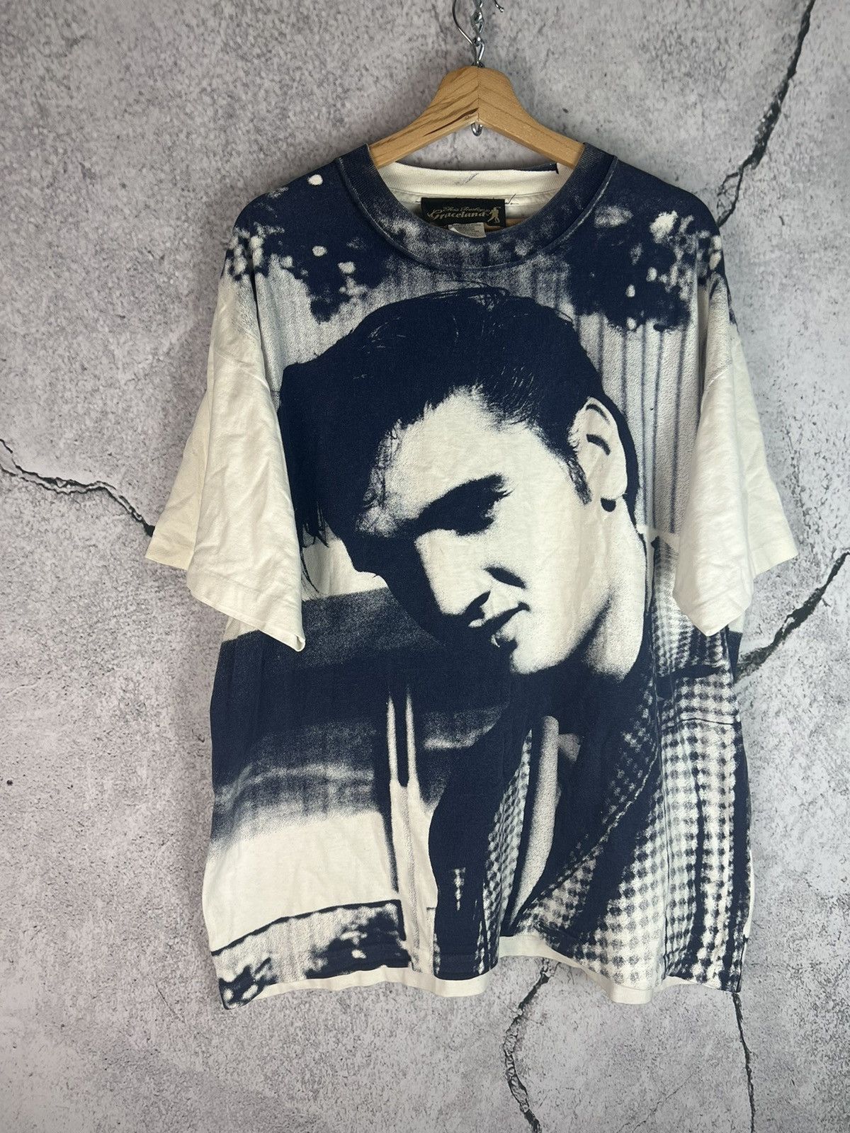 Band Tees Vintage Elvis Presley full print AOP 90s t shirt Size US XXL / EU 58 / 5 - 1 Thumbnail