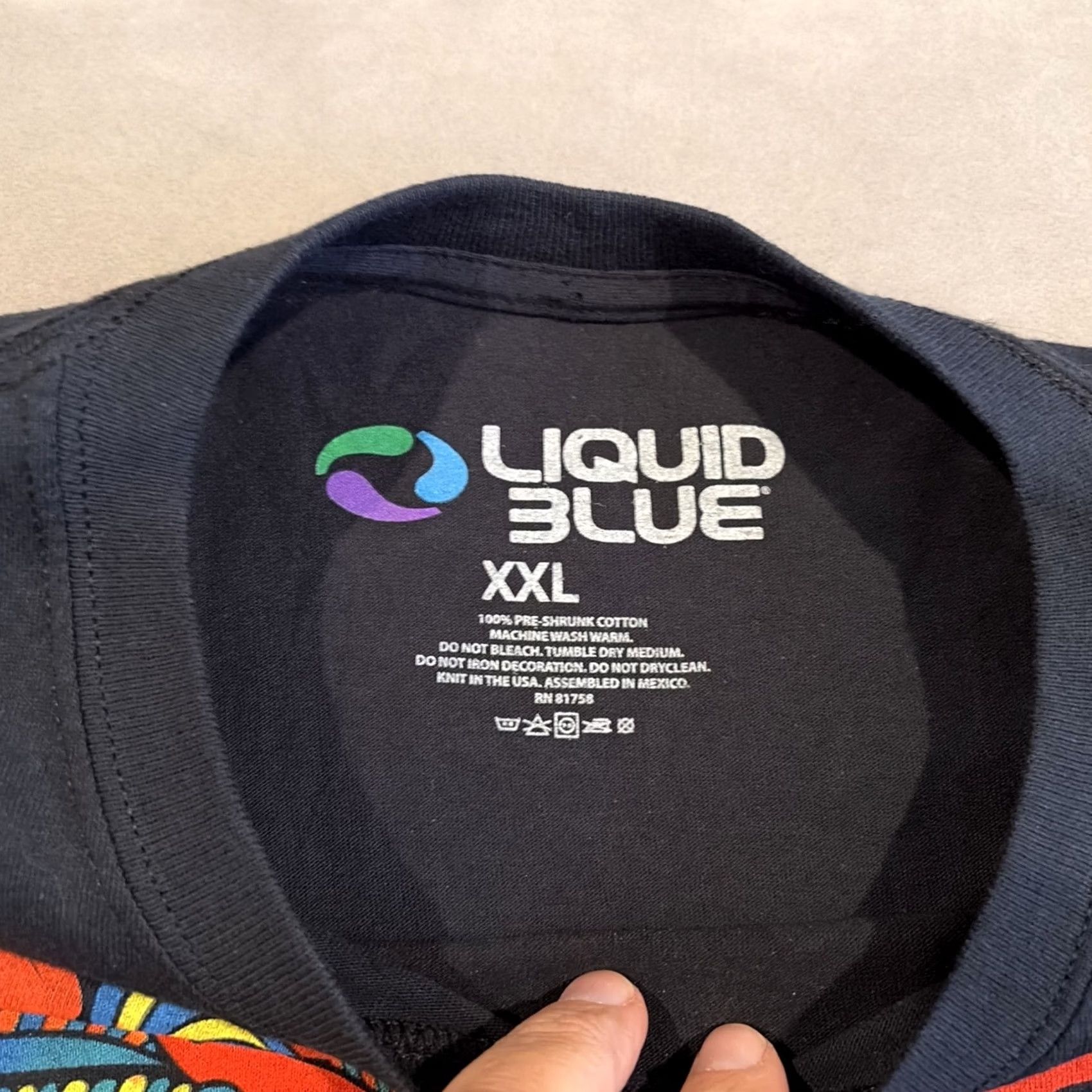 Liquid Blue Liquid Blue PSYCHADELIC LION BUTTERFLY T Shirt XXL NWOT Awesome Men Size US XXL / EU 58 / 5 - 3 Thumbnail