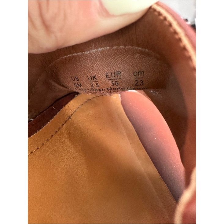 Franco Sarto Franco Sarto Brown & Cream Slip-On Sandals Size US 6 / IT 36 - 9 Thumbnail