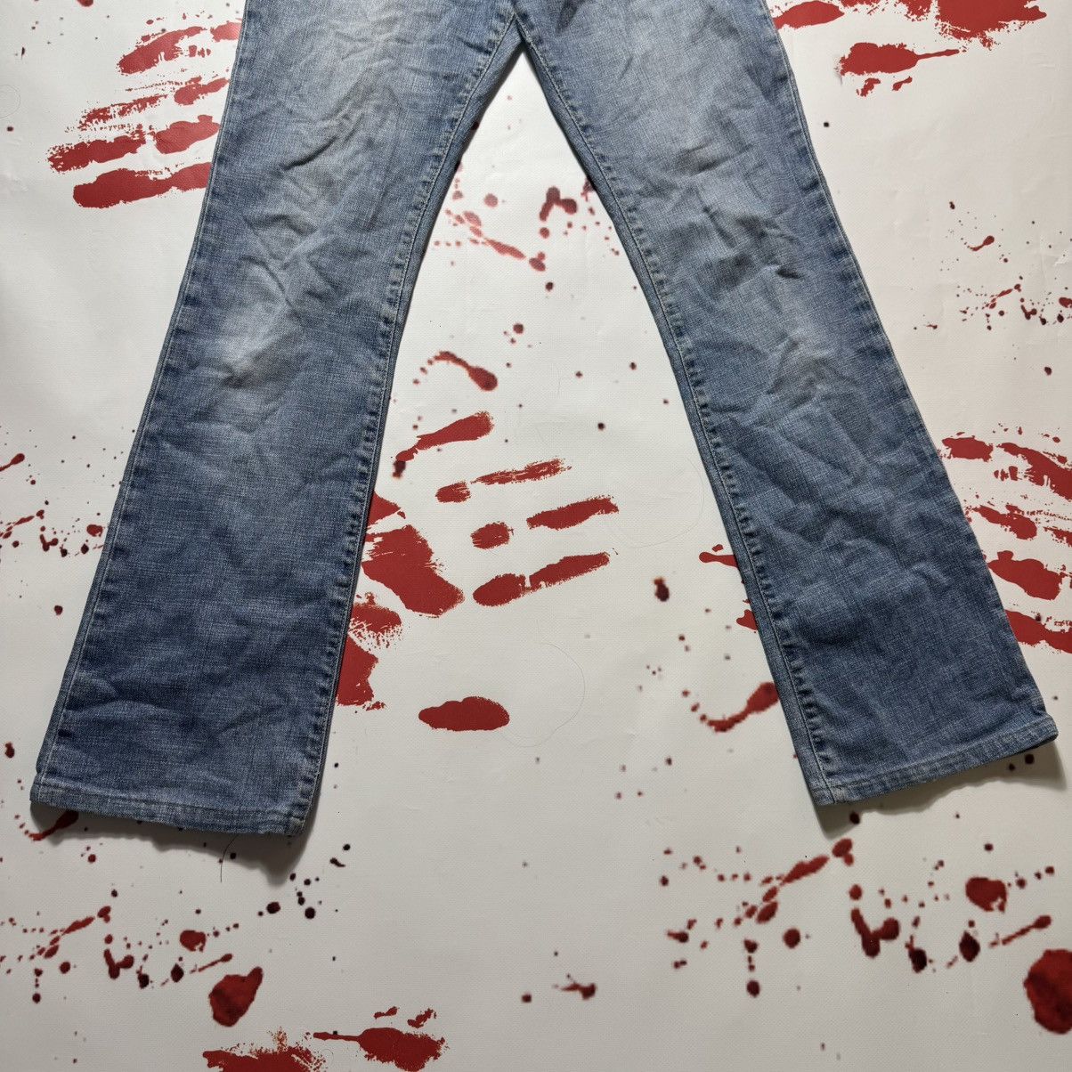 Roberto Cavalli vintage just cavalli big logo flared jeans roberto cavalli Size 28" / US 6 / IT 42 - 7 Thumbnail