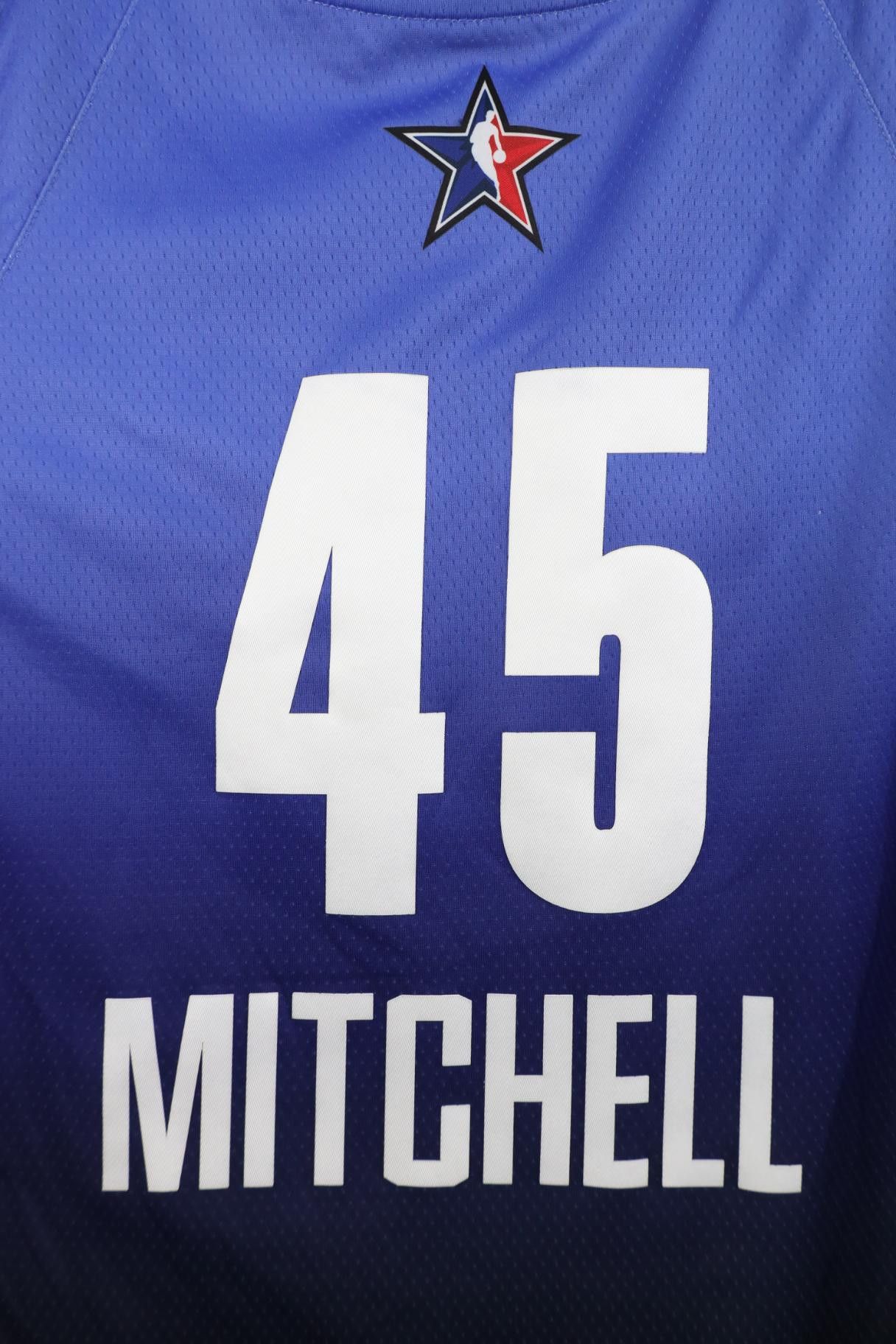 Nike Nike Jordan NBA Star Donovan Mitchell Basketball Jersey #45 Size US XXL / EU 58 / 5 - 13 Thumbnail