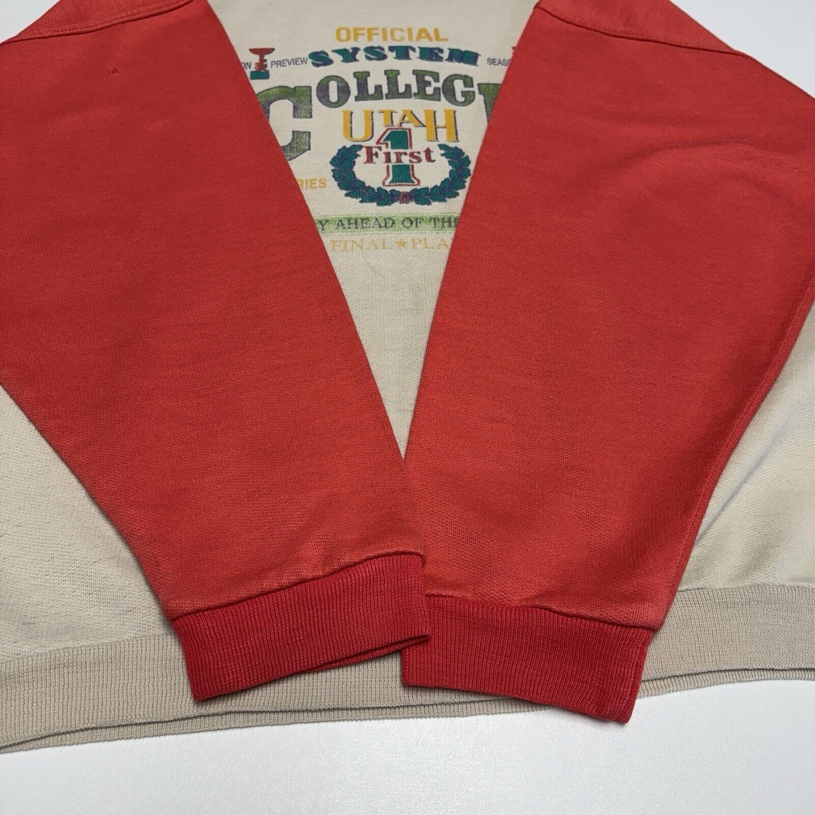 Vintage Vintage Utah College Sweatshirt Mens Large 90s Graphic Print Size US L / EU 52-54 / 3 - 10 Thumbnail