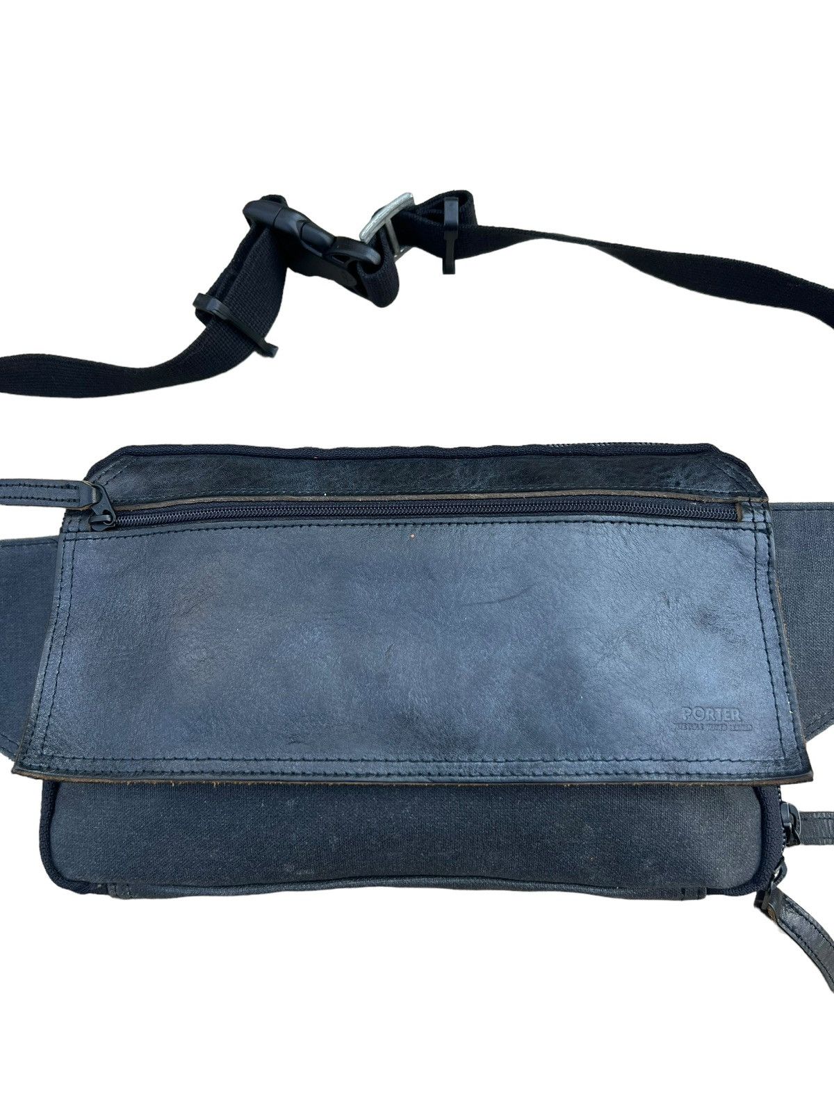 Porter RARE! Porter by Yoshida Waxed Canvas Leather Chest Bag Size ONE SIZE - 2 Thumbnail