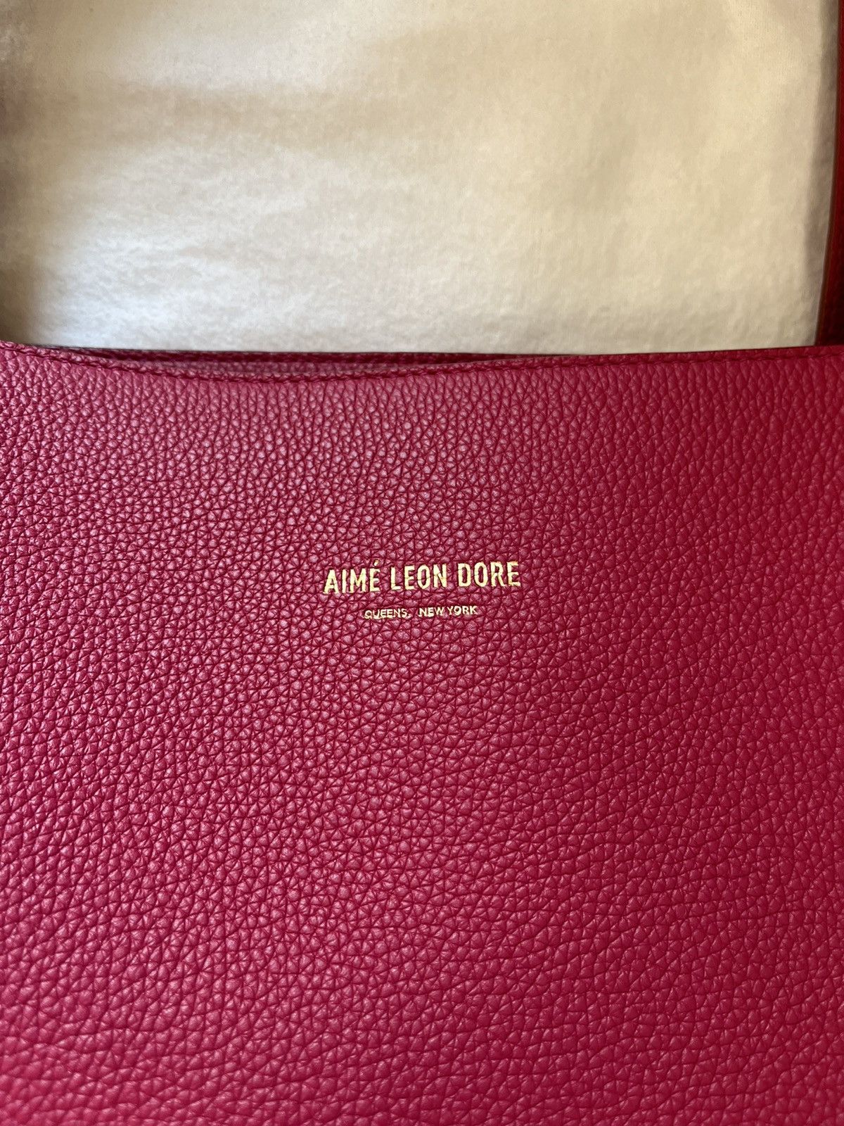 Aime Leon Dore ALD Genuine leather tote bag Anemone pink color Size ONE SIZE - 4 Thumbnail