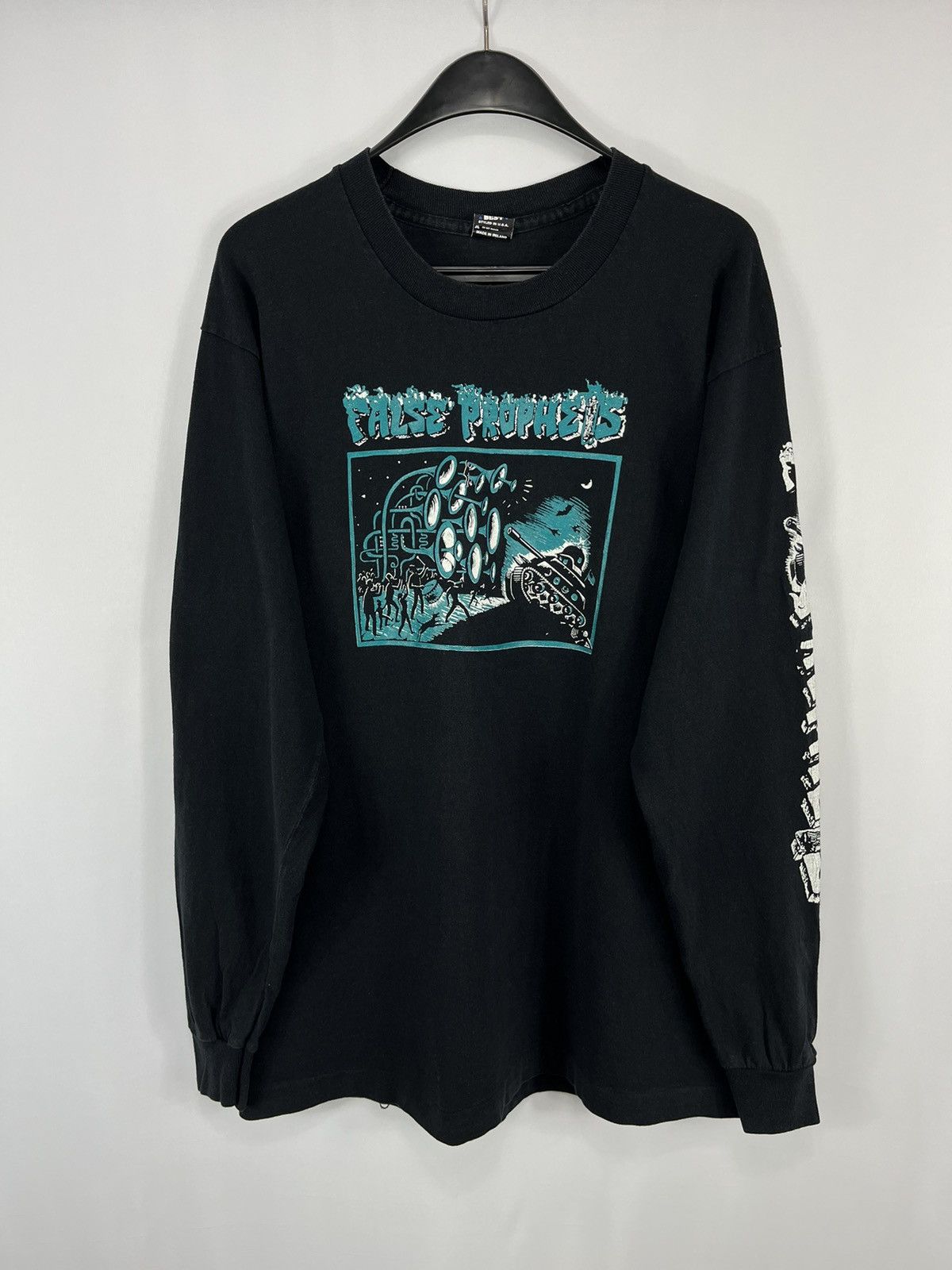 Band Tees × Vintage 80s False Prophets NY Punk Rock Longsleeve bad brains nausea Size US XL / EU 56 / 4 - 1 Thumbnail