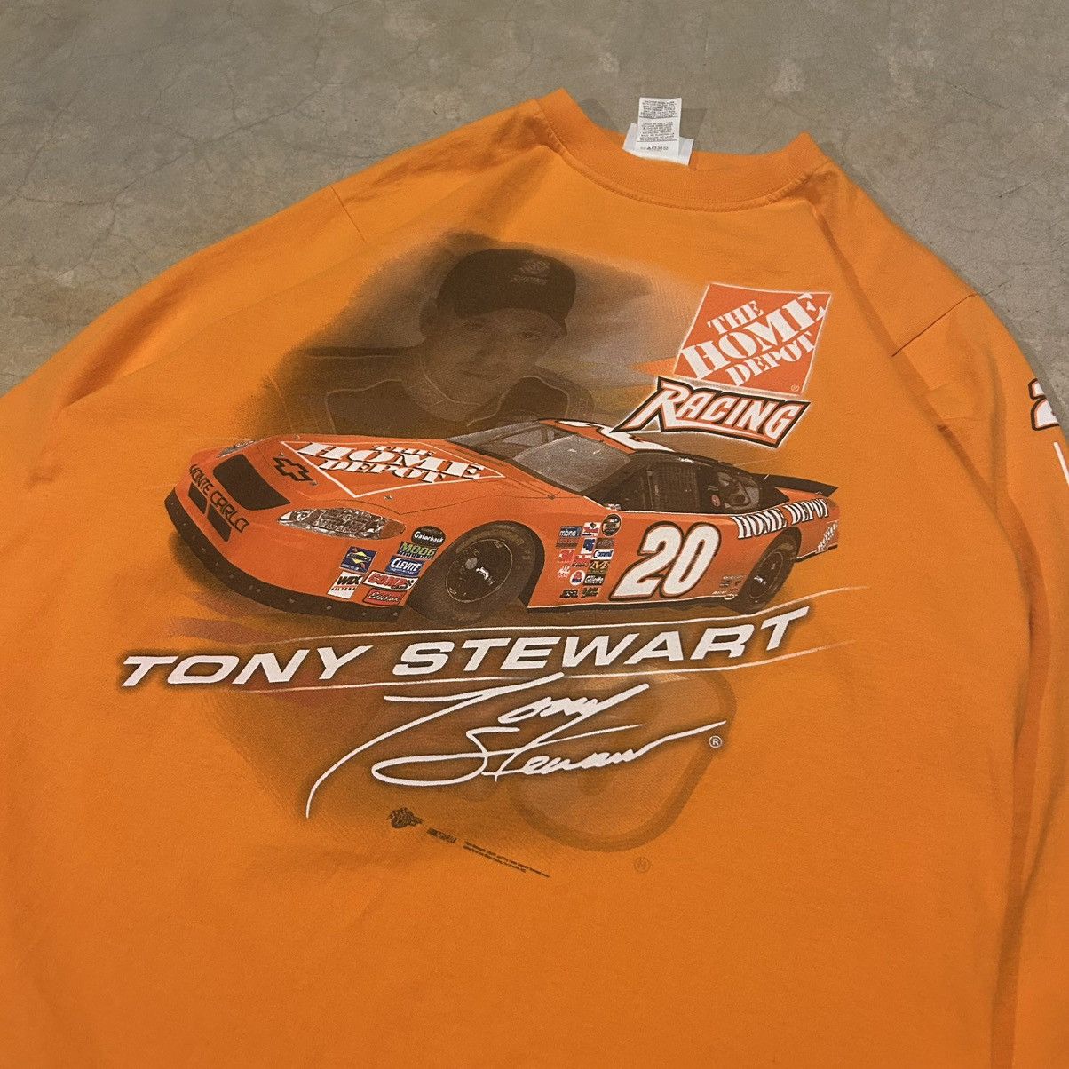 NASCAR × Vintage Crazy Vintage Y2K Nascar Tony Stewart Home Depot Racing Tee Size US L / EU 52-54 / 3 - 3 Thumbnail