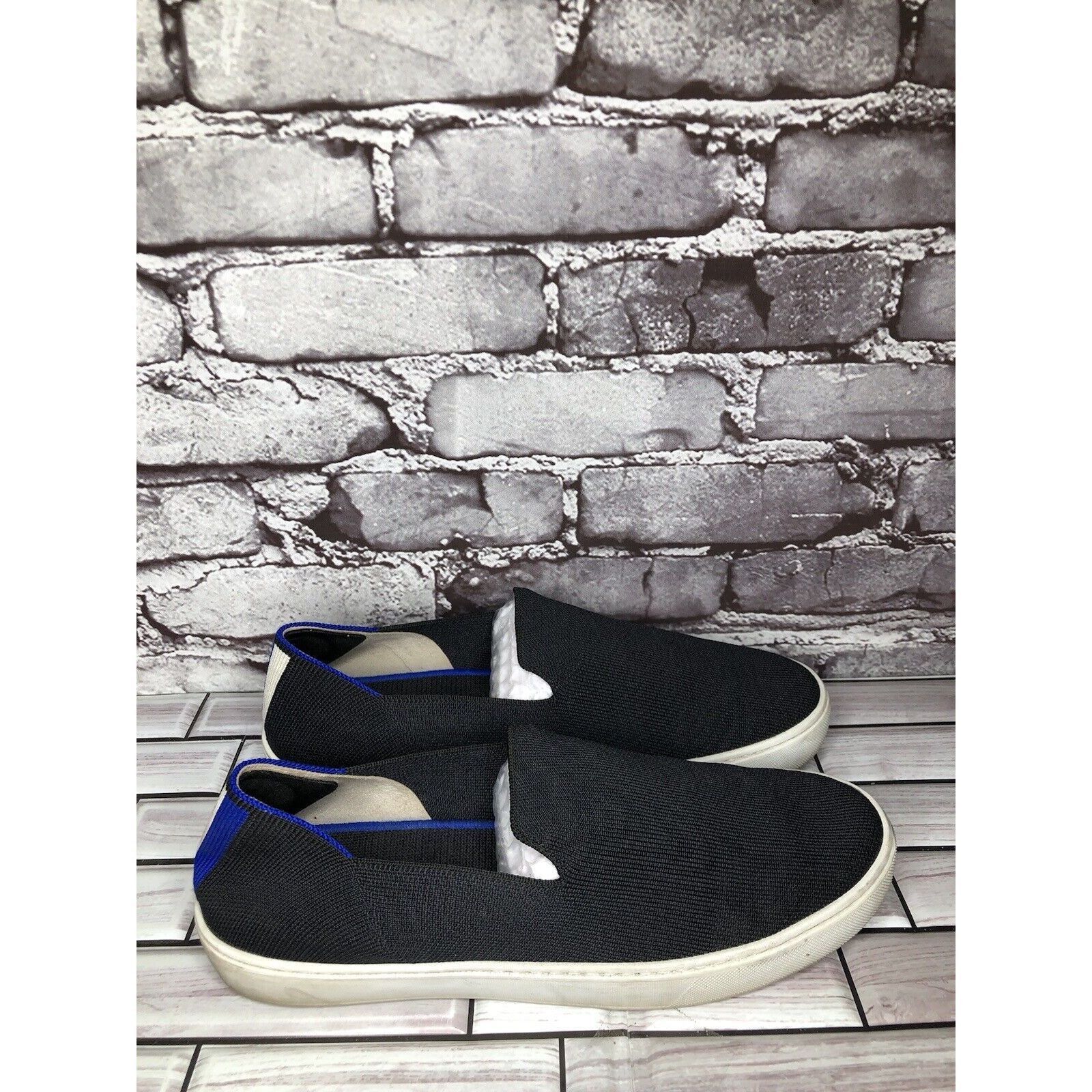 Other Rothy’s Black Knit Fabric The Original Slip On Sneaker Shoes Size US 11 / IT 41 - 3 Thumbnail