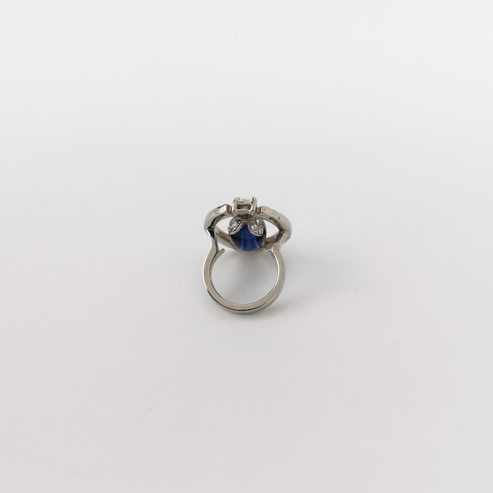 Miu Miu Miu Miu Crystal Logo Ring Size 11 -z2505 Size ONE SIZE - 2 Thumbnail
