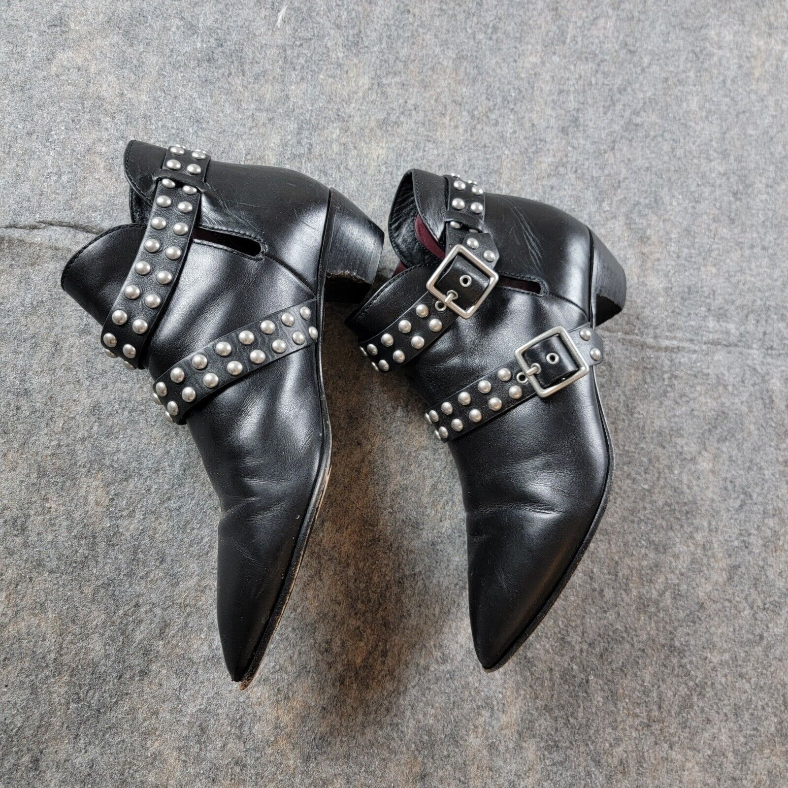 Marc by Marc Jacobs Marc by Marc Jacob Carrol Studded Leather Ankle Bootie Size US 7.5 / IT 37.5 - 4 Thumbnail