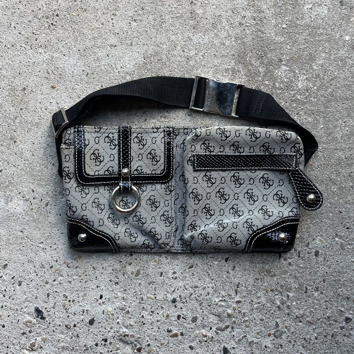 Guess vintage rare monogram waist bag