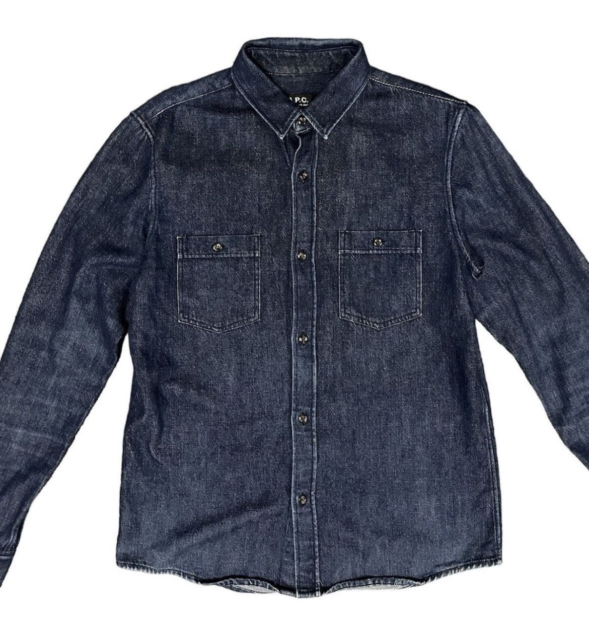 A.P.C. APC Button Ups Denim Long Sleeve Shirt Size US XS / EU 42 / 0 - 1 Thumbnail