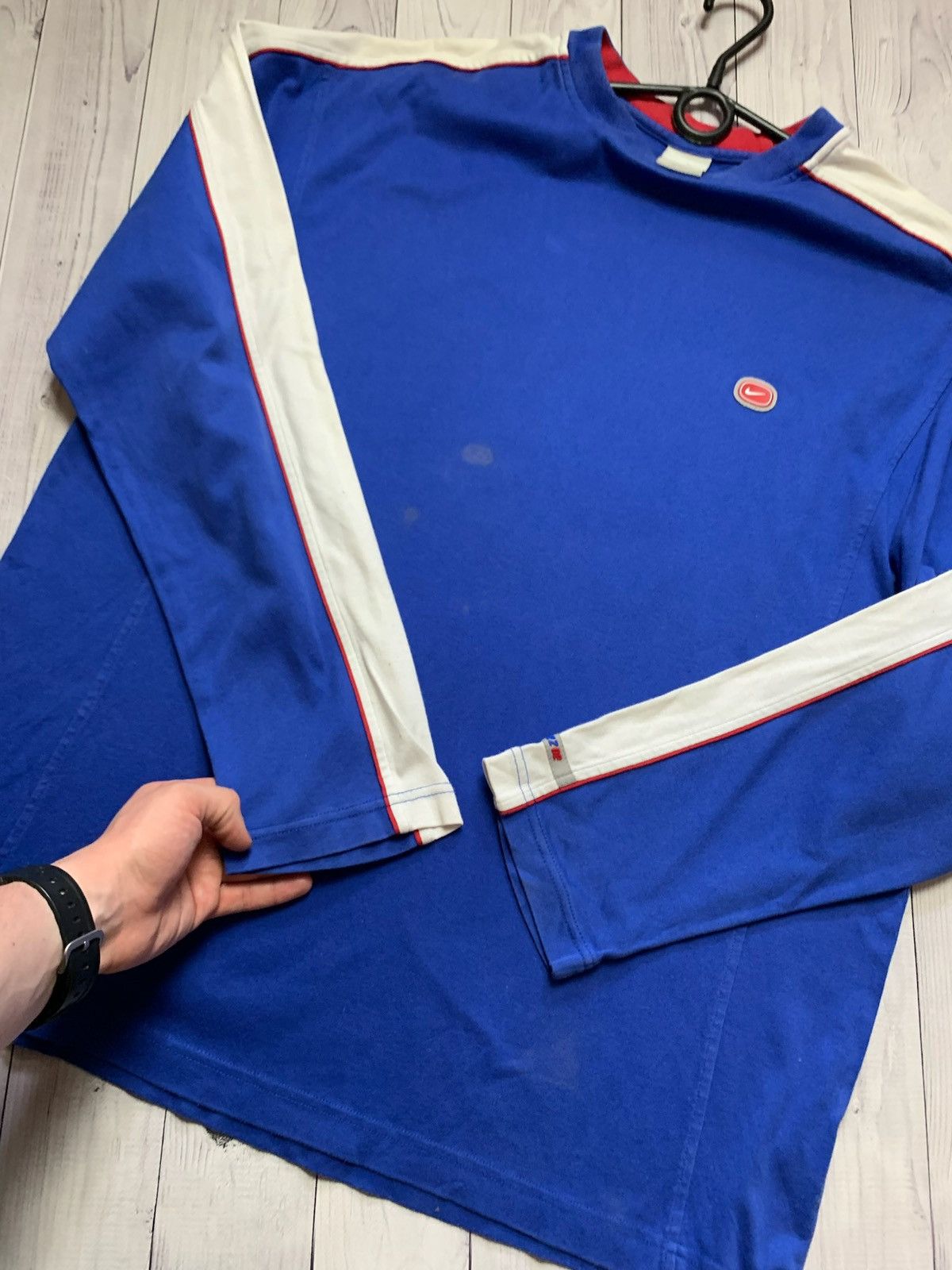 Nike Nike vintage long sleeve tee blue size xxl Size US XXL / EU 58 / 5 - 8 Thumbnail