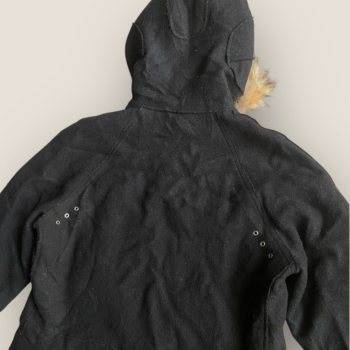 Undercover Fall12 “Psycho Color” Coyote Fur Wool Short Parkas Size US M / EU 48-50 / 2 - 6 Thumbnail