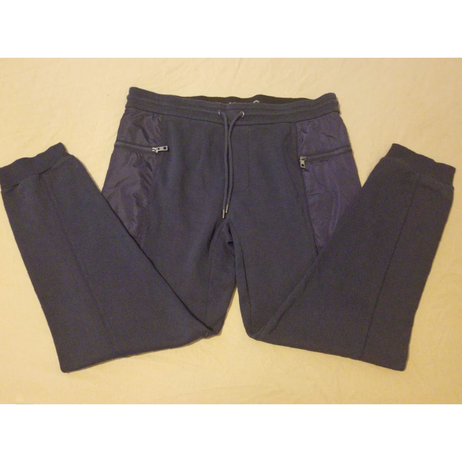 Michael Kors Mens Michael Kors Pants L Large Navy Blue Cotton Jogger Athletic Gym Workout Size US 33 - 3 Thumbnail