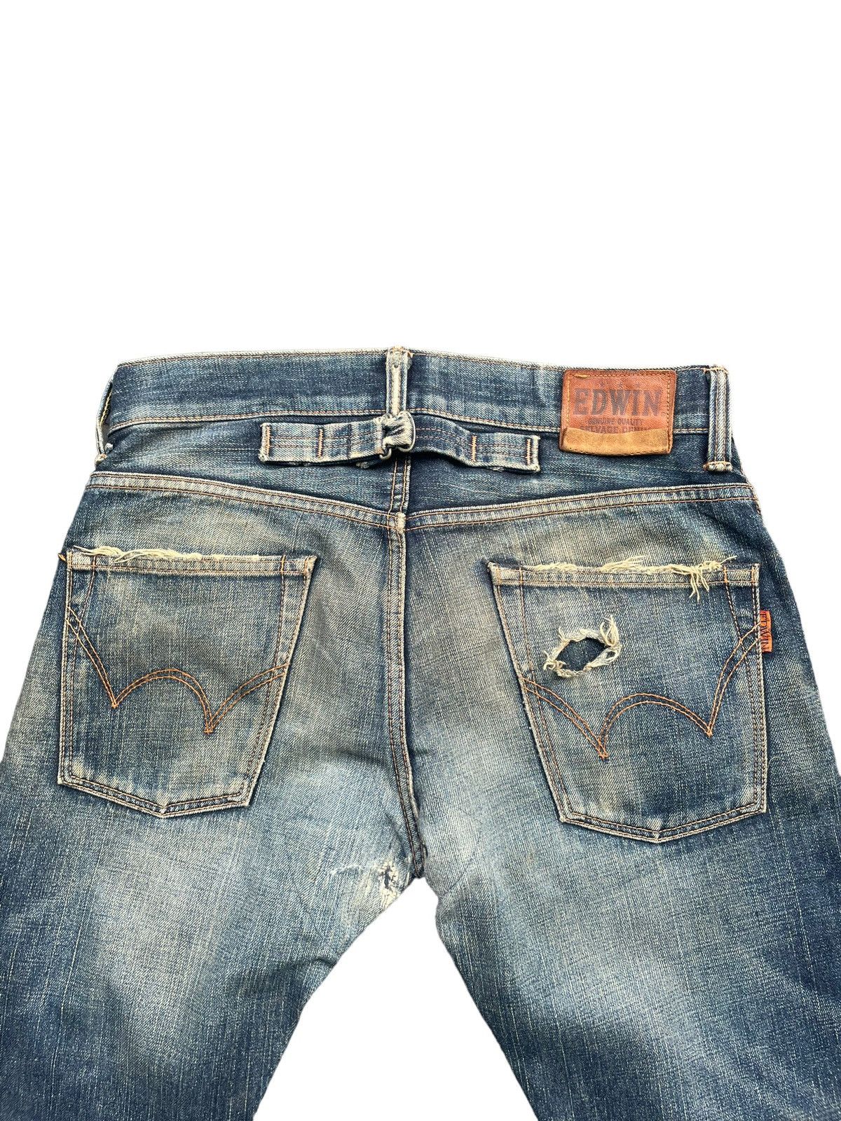 Edwin × Vintage Vintage Edwin 505zxx Selvedge Distressed Denim Size US 32 / EU 48 - 12 Thumbnail