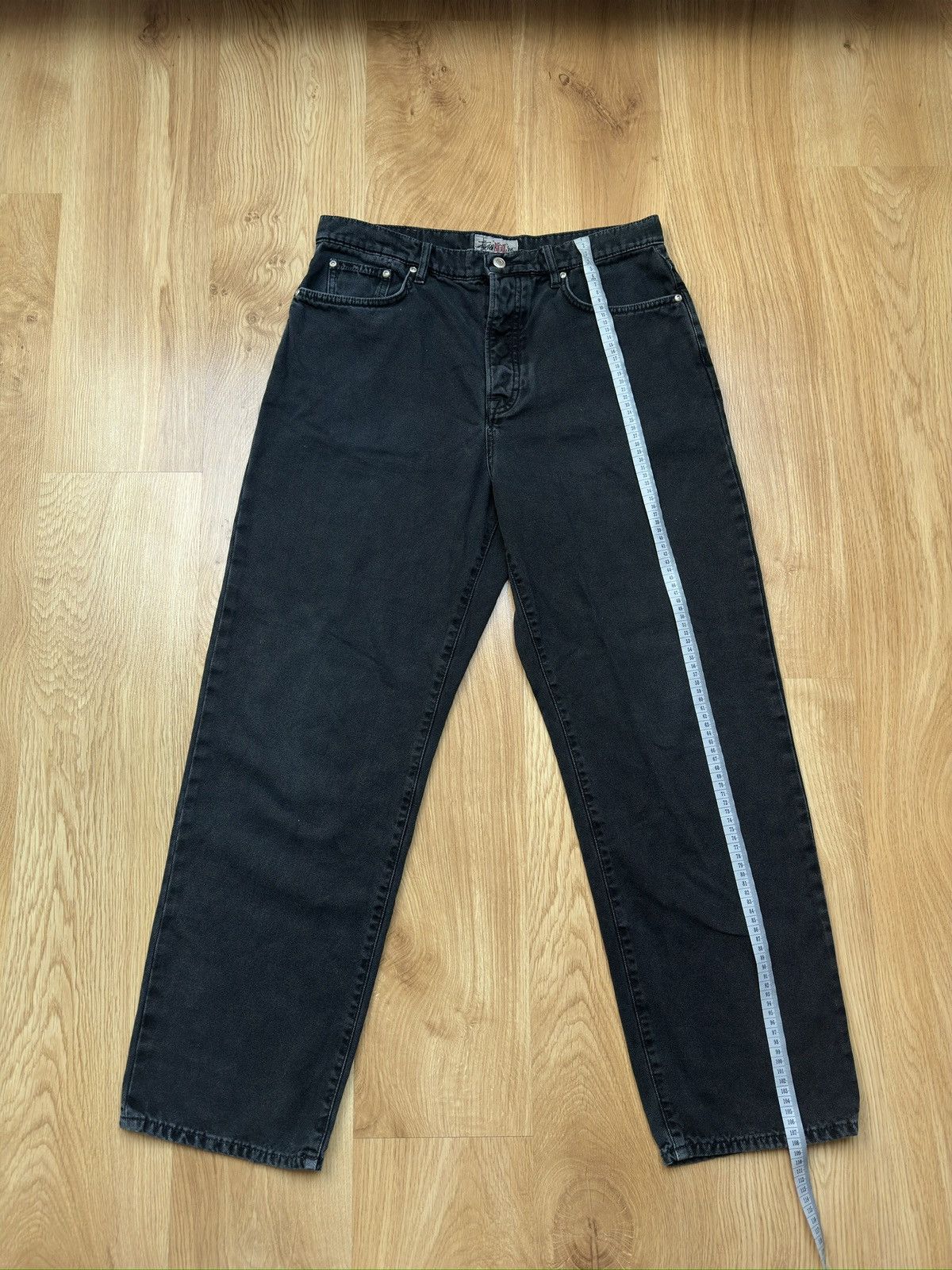 Stussy Stussy Big Ol’ Jeans Washed Canvas - Black (Size 32) Size US 32 / EU 48 - 4 Thumbnail