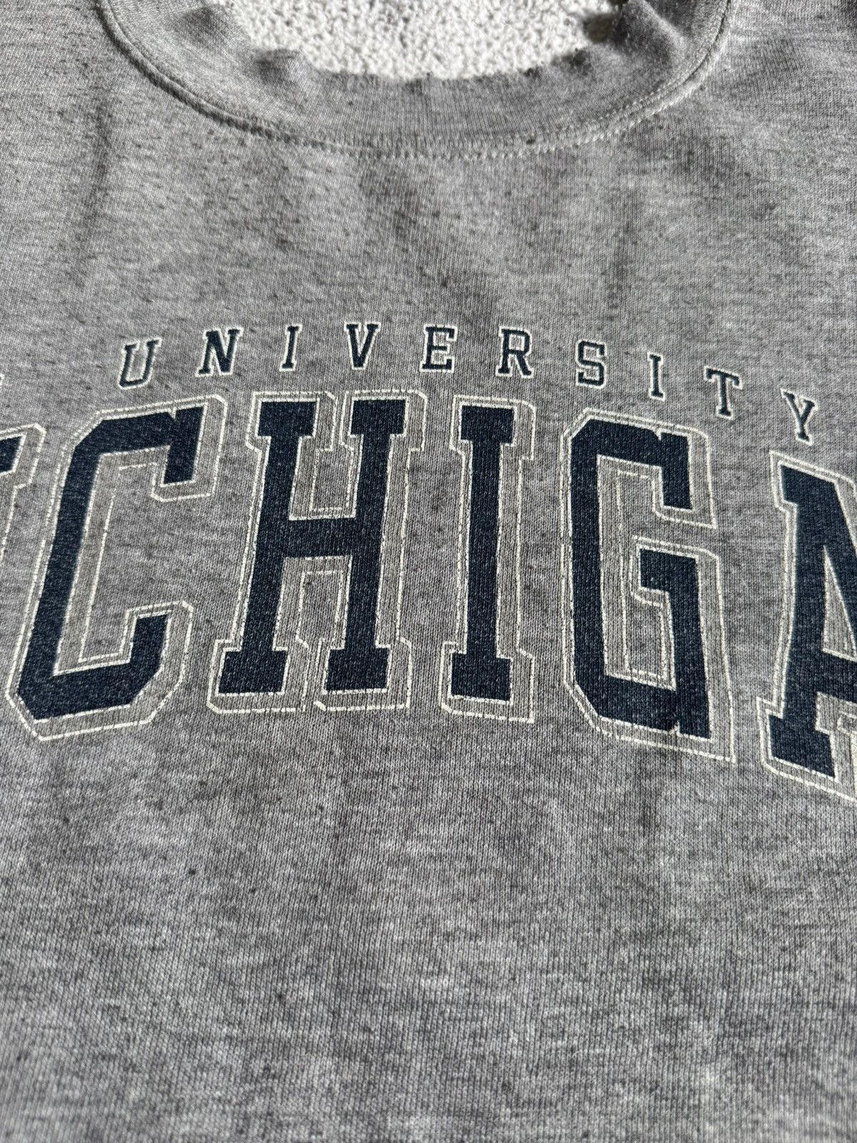 Jansport × Vintage JanSport XL Michigan university thrashed sweatshirt jumper Size US XL / EU 56 / 4 - 14 Thumbnail