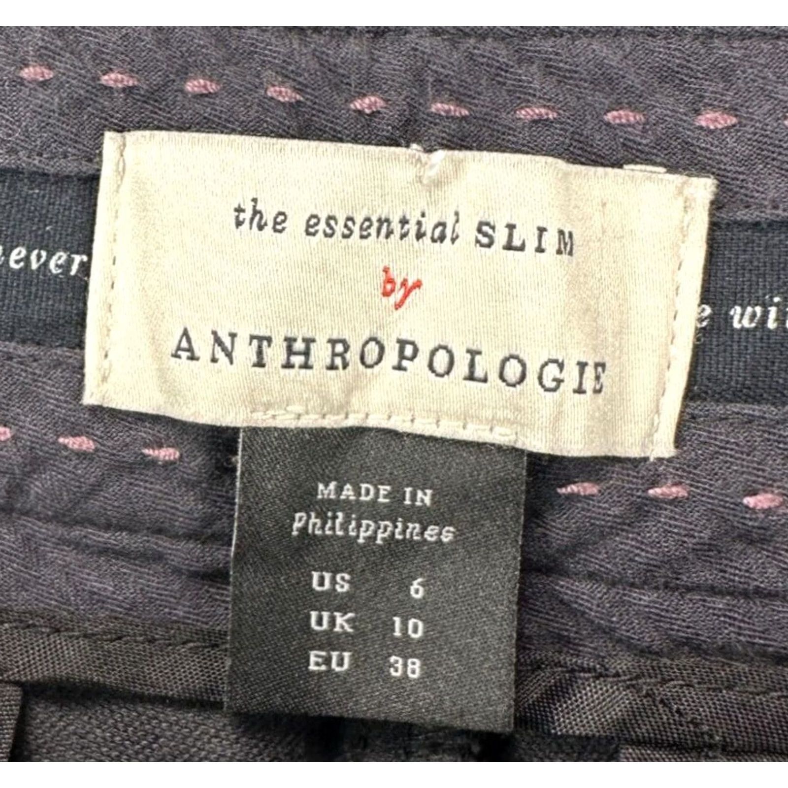 Anthropologie Anthropologie The Essential Slim Black Velour Cropped Pants Womens 6 Cropped Slim Leg Pockets Casual Innerwear Velour Stretchy Size 28" / US 6 / IT 42 - 4 Thumbnail