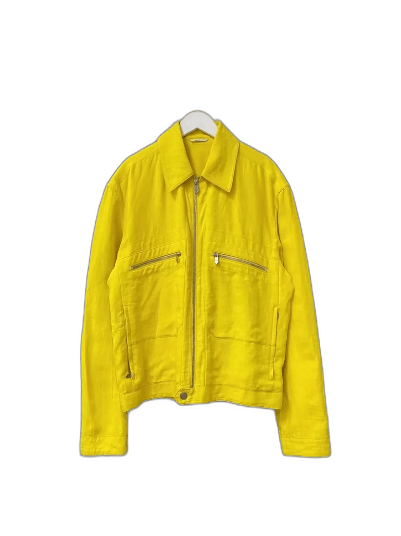 Hermes Hermes Yellow Zipper Jacket-yf Size US L / EU 52-54 / 3 - 1 Thumbnail