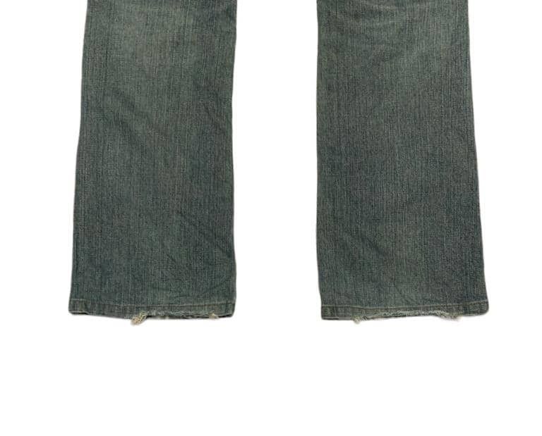 Edwin Vintage 90s Something Edwin Flare Bootcut Jeans Distressed Size US 30 / EU 46 - 4 Thumbnail