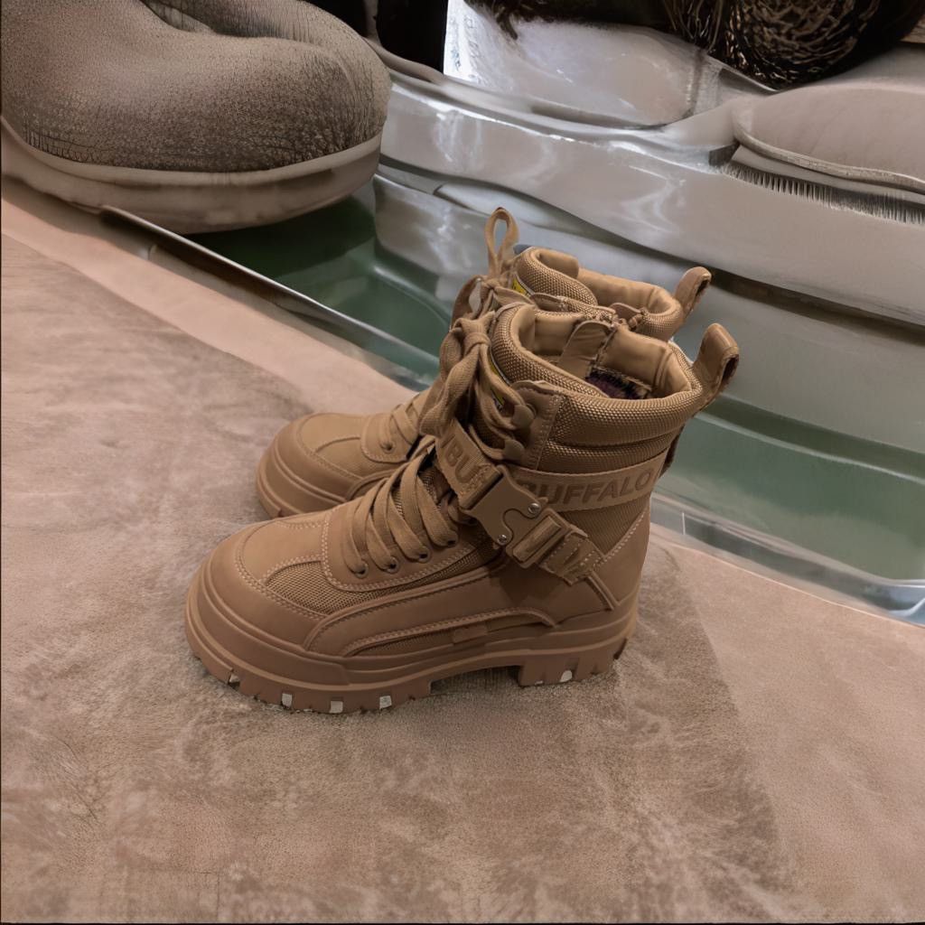 Designer BUFFALO BOOTS BEIGE WOMENSWEAR Size US 8.5 / IT 38.5 - 2 Thumbnail