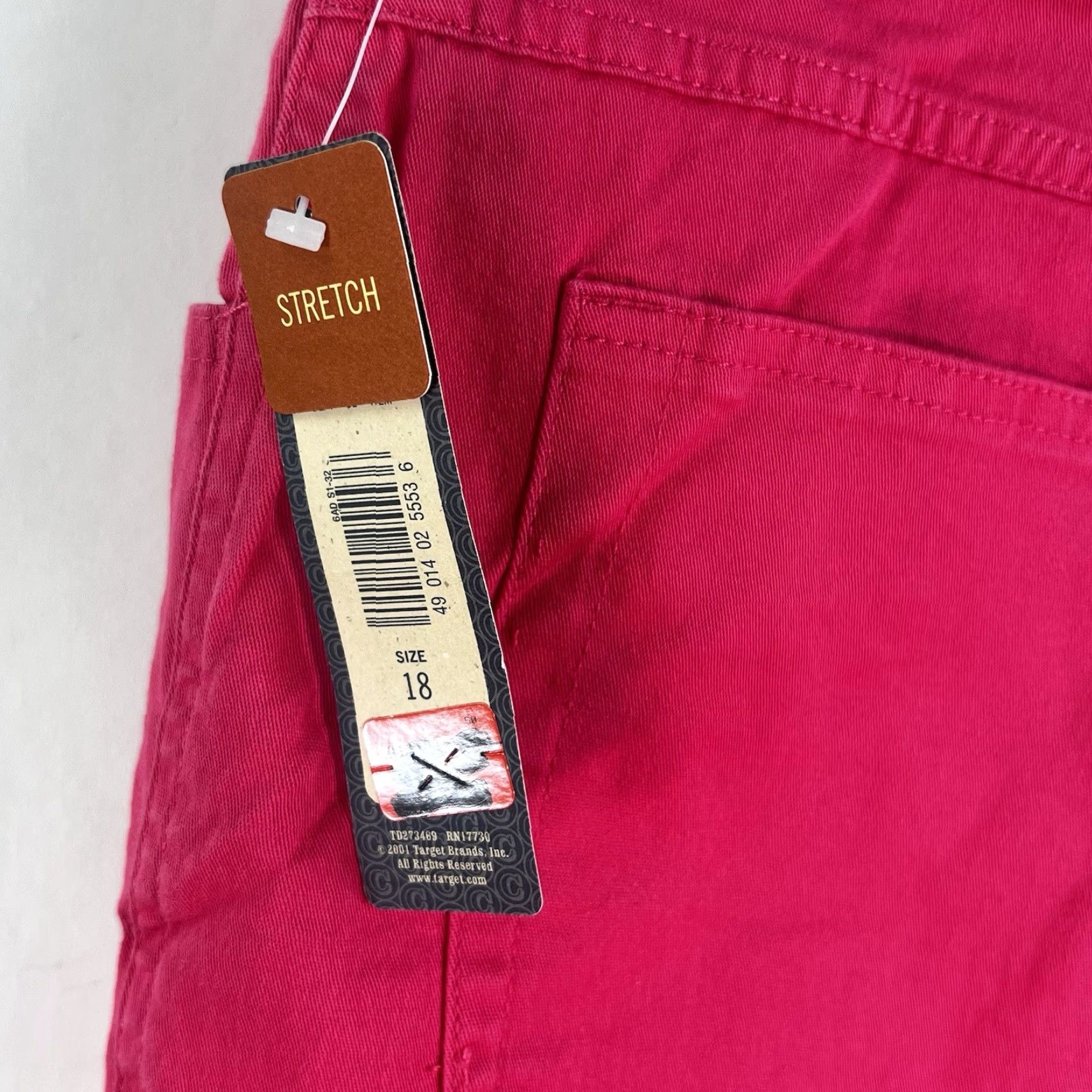 Cherokee VINTAGE Cherokee Jeans Womens 18 Pink 36X31 Straight Stretch 5-Pocket Logo Zipper Button VTG Y2K Denim Shapewear? Size 40" / US 18 - 7 Thumbnail