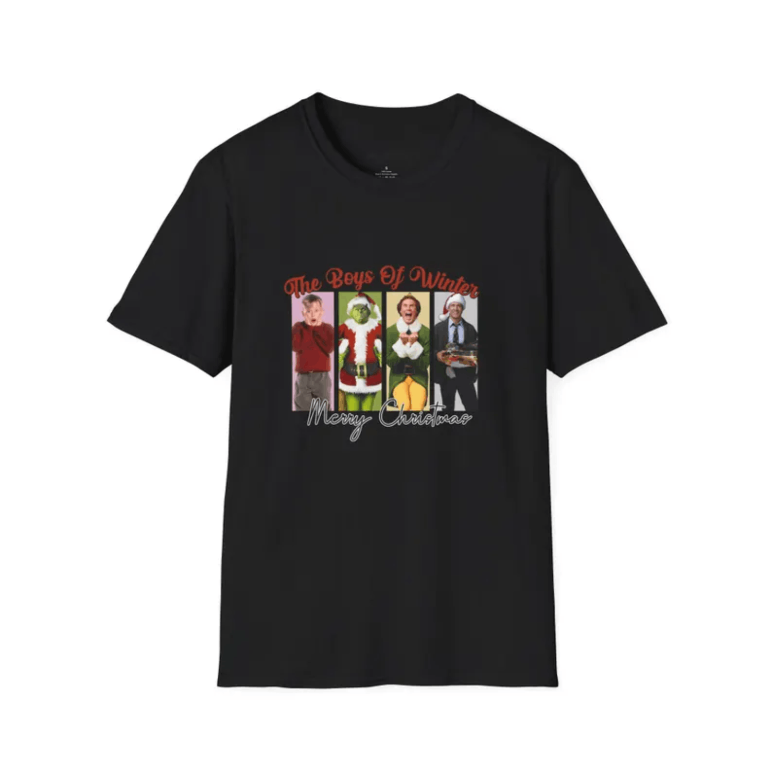 Vintage Friends Christmas Unisex T-Shirt, Holiday BFF Shirt Size US L / EU 52-54 / 3 - 1 Thumbnail