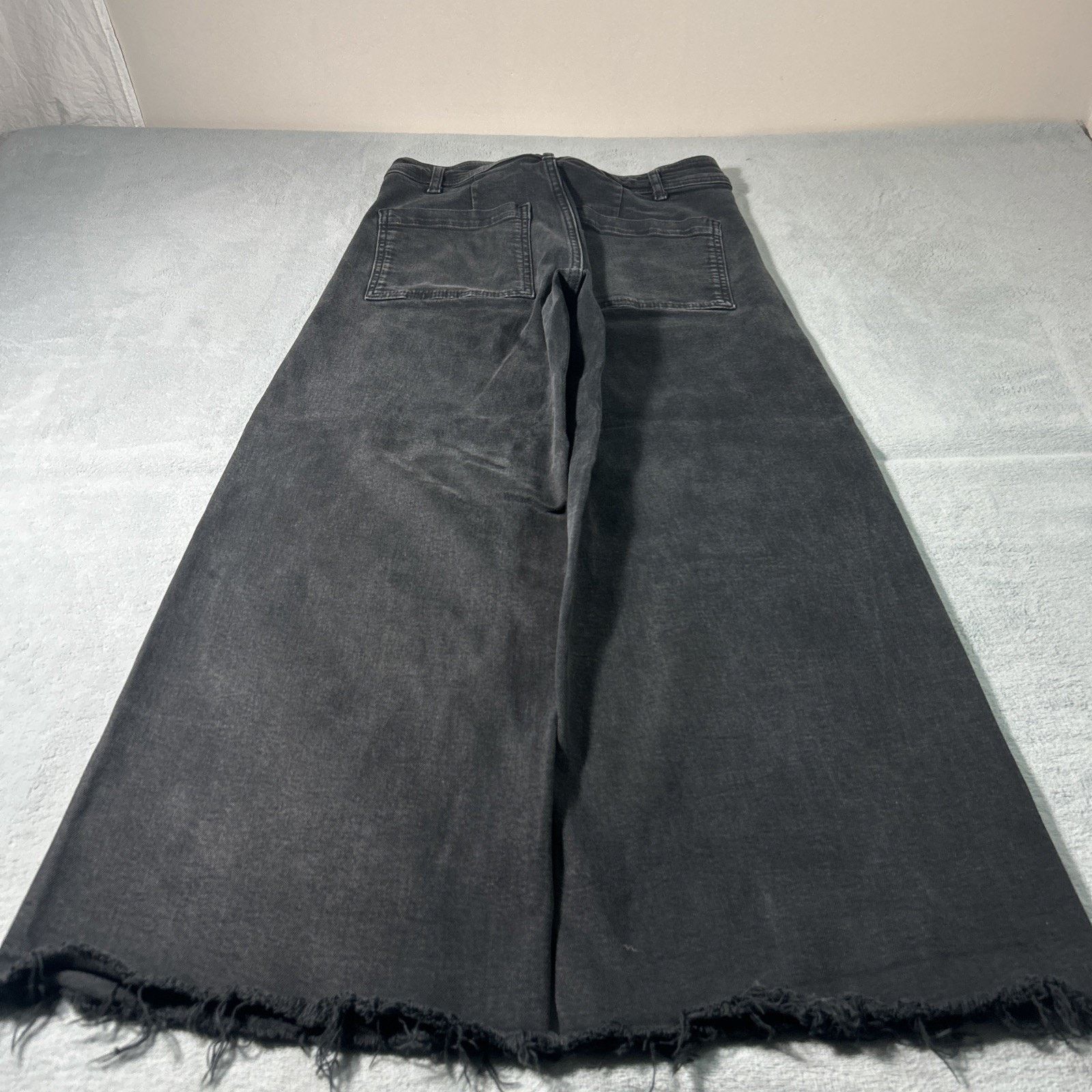 Zara Beyond Baggy Jeans Women 28x25 Hamilton Raw Hem Baggie Loose Size 28" / US 6 / IT 42 - 4 Thumbnail