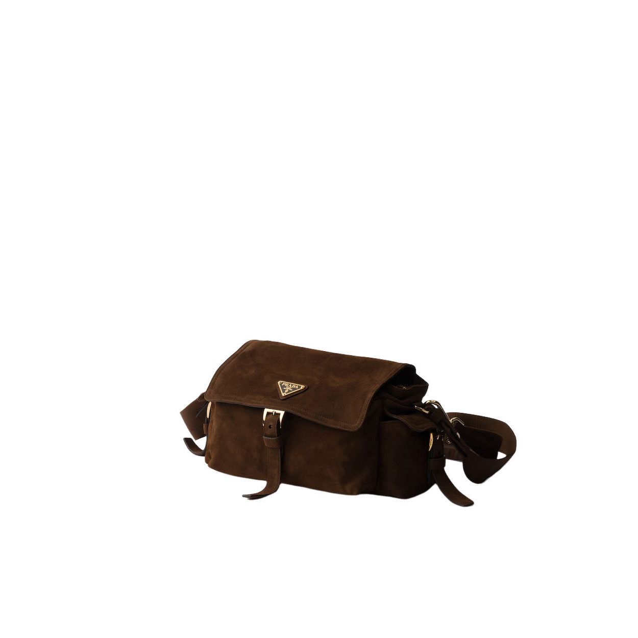 Prada PRADA Explore Medium $3650 Cocoa Brown Suede Shoulder Bag Ne Size ONE SIZE - 2 Thumbnail