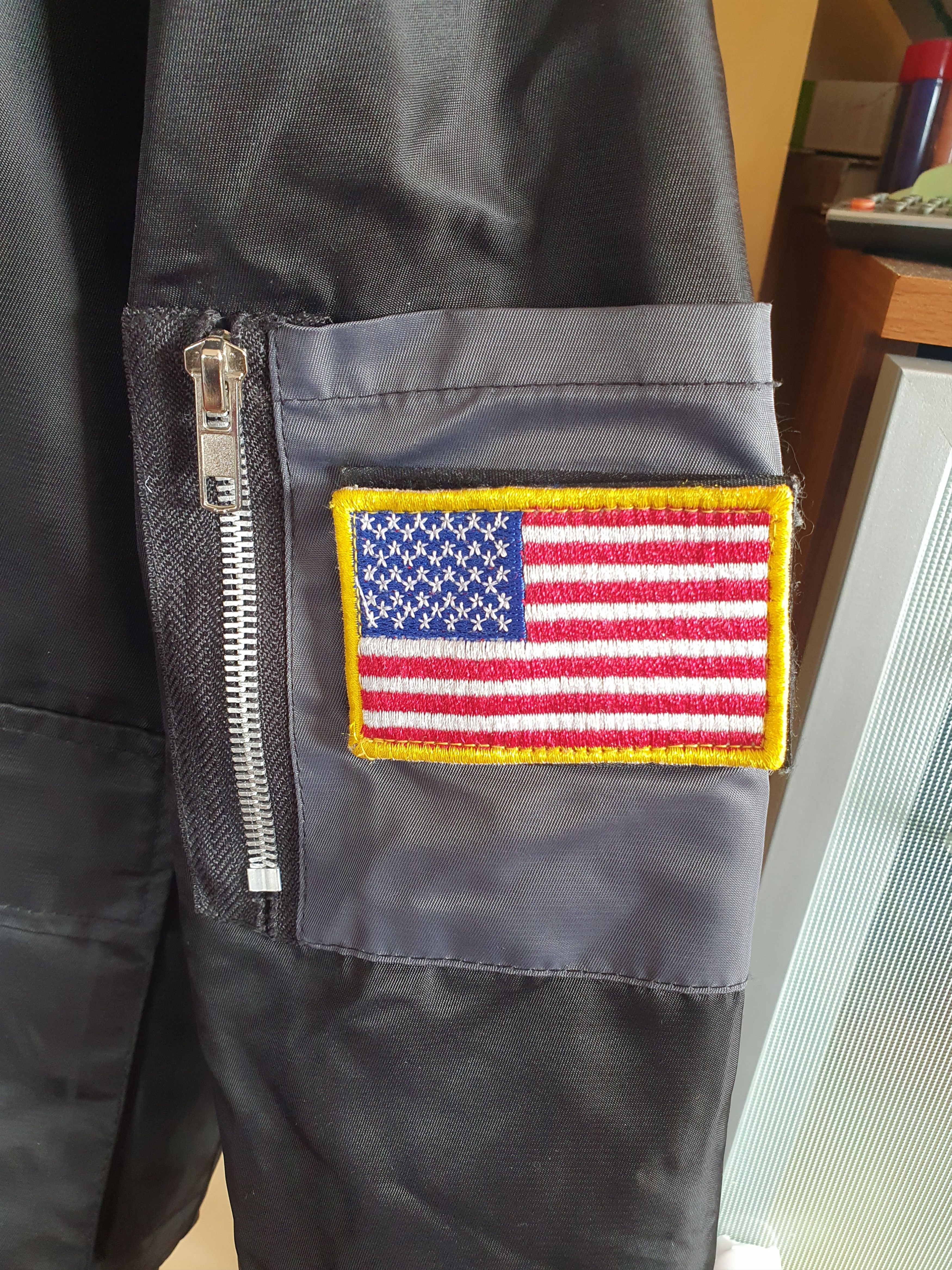 NASA Asstseries Nasa Bomber Jacket Space Aeronautics USFlag Size US S / EU 44-46 / 1 - 8 Thumbnail
