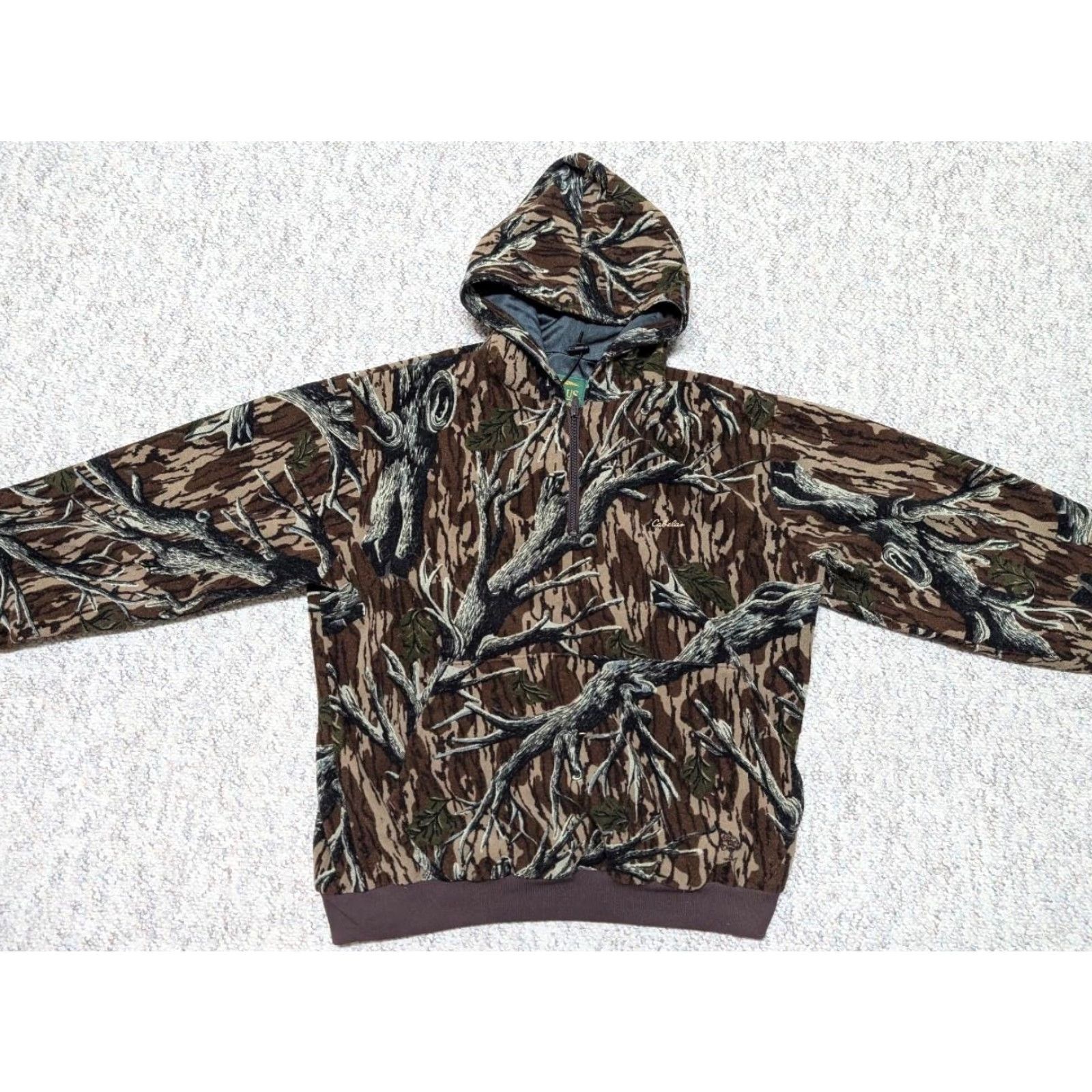 Vintage VINTAGE Cabela's jacket Hoodie M CAMO Mossy Oak USA Made Pullover Zip Mens Size US M / EU 48-50 / 2 - 3 Thumbnail