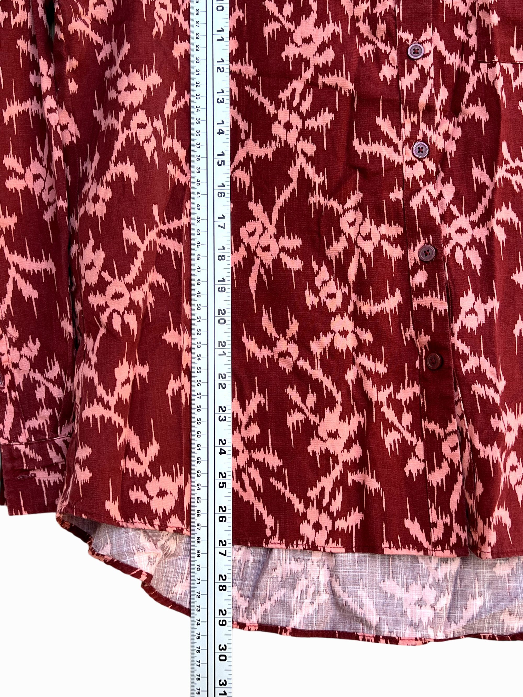 Other Knox Rose - Women's Long Sleeve Button-Down Shirt Top - Red Size L / US 10 / IT 46 - 8 Thumbnail