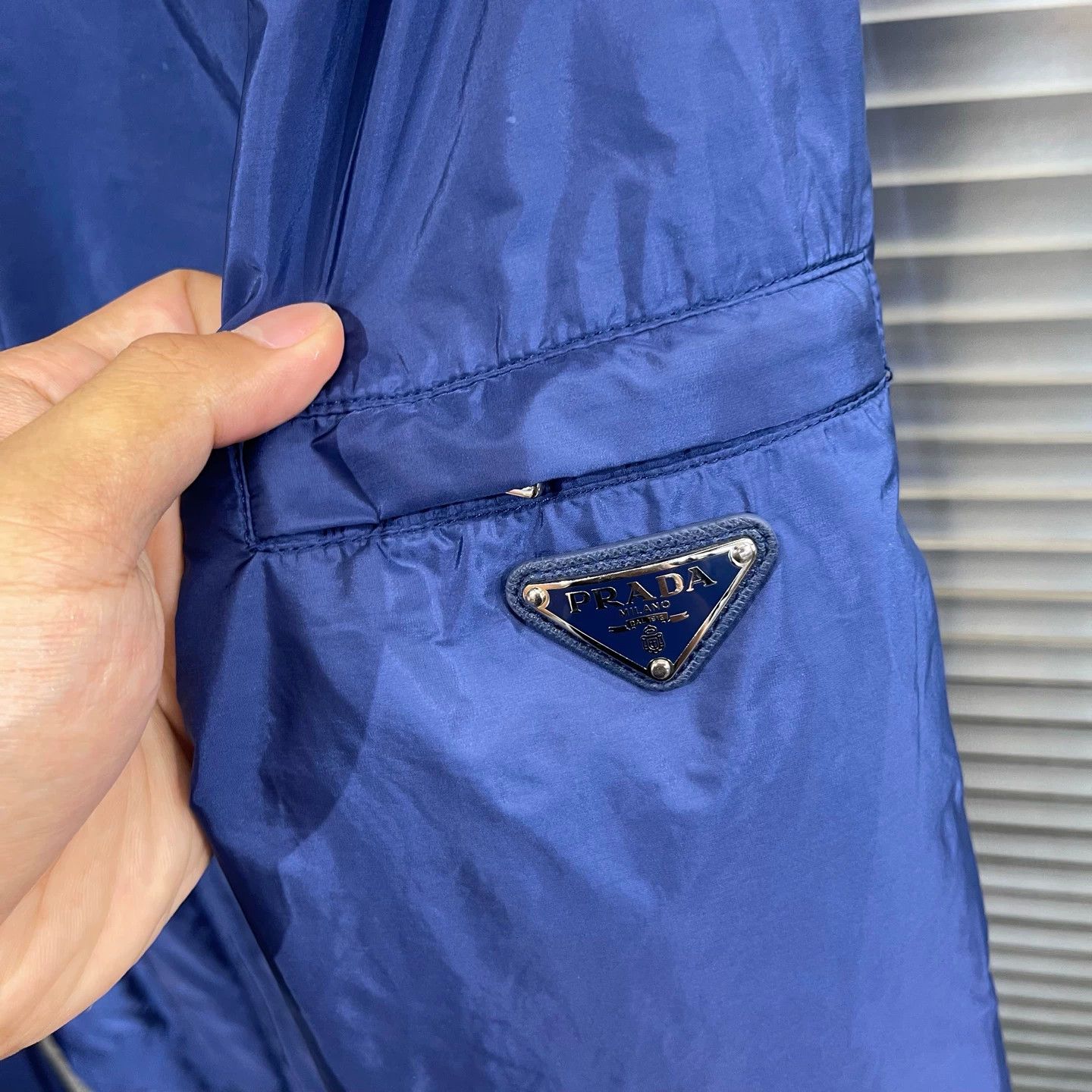 Prada Prada Triangle Logo Shell Jacket L 95 New Cuff Flaw Size L / US 10 / IT 46 - 5 Thumbnail