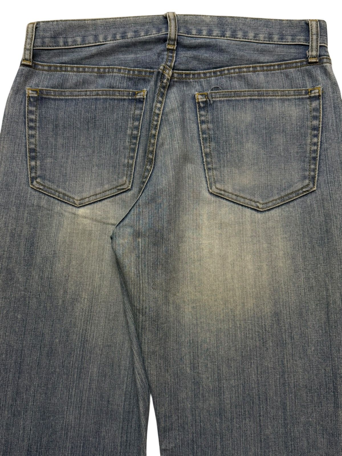 Uniqlo Vintage Y2K Japanese Uniqlo Blue Faded Wash Wide Leg Bootcut Size US 31 - 5 Thumbnail