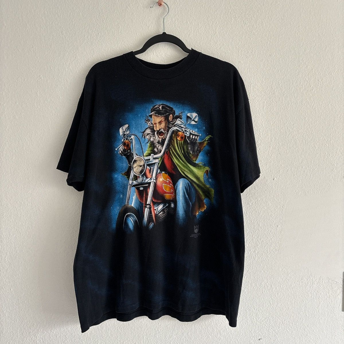 Vintage 1993 American Biker 3D Emblem Shirt