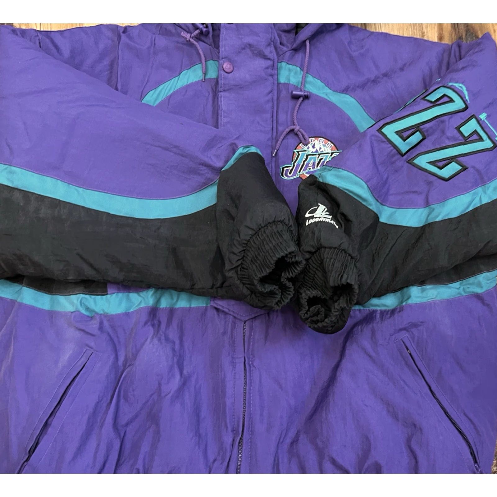 Logo Athletic VINTAGE Logo Athletic NBA Utah Jazz Puffer Zip Up Jacket Men's XL Purple Size US XL / EU 56 / 4 - 6 Thumbnail