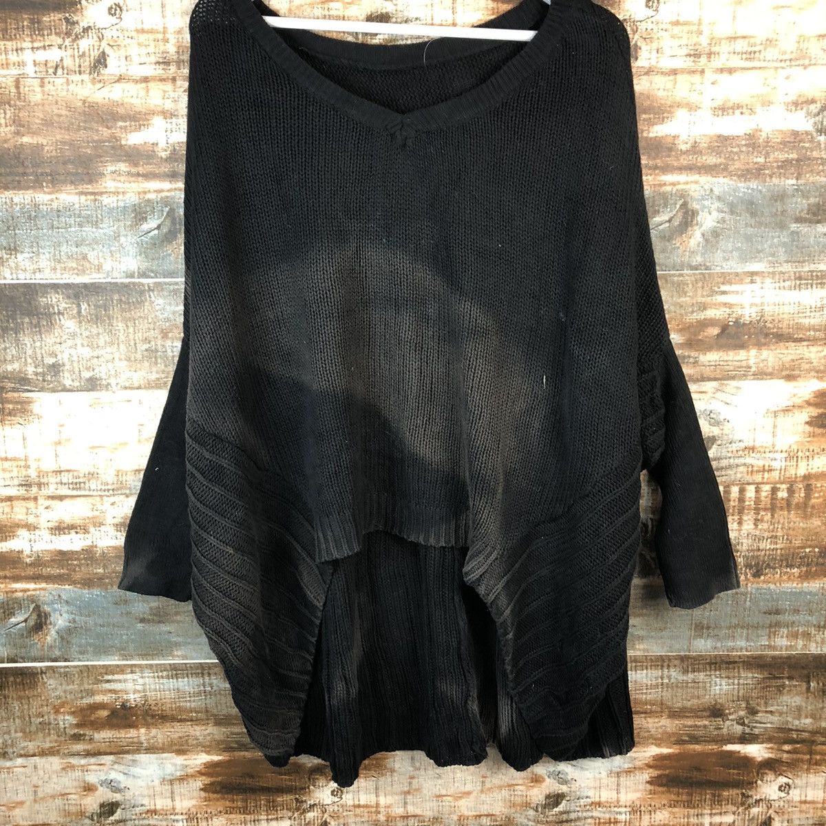 Japanese Brand Antique Black faded Knitwear #A1341 Size L / US 10 / IT 46 - 3 Thumbnail