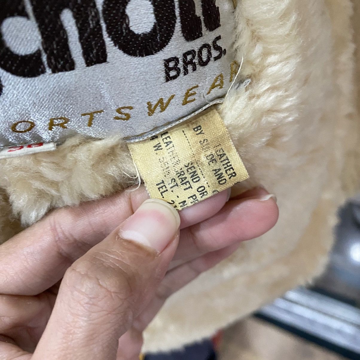 Schott Vintage Schott Sheepskin Shearling Jacket Coat Leather Size US S / EU 44-46 / 1 - 15 Thumbnail