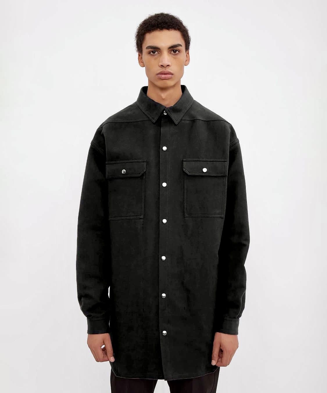 Rick Owens New STROBE Oversized Outershirt Jacket Soft Brushed Cotton M Size US M / EU 48-50 / 2 - 10 Thumbnail