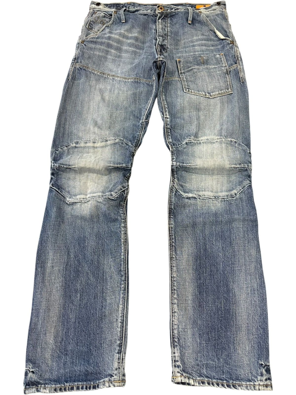G-Star Vintage G Star Raw Tactical Style Buckle Back Loose Jeans Size US 34 / EU 50 - 1 Thumbnail