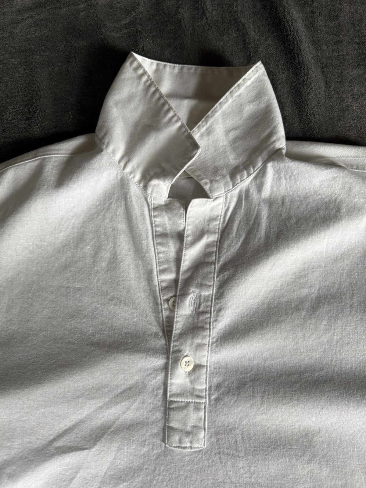 Abercrombie & Fitch White Linen Summer T Shirt Size US L / EU 52-54 / 3 - 3 Thumbnail